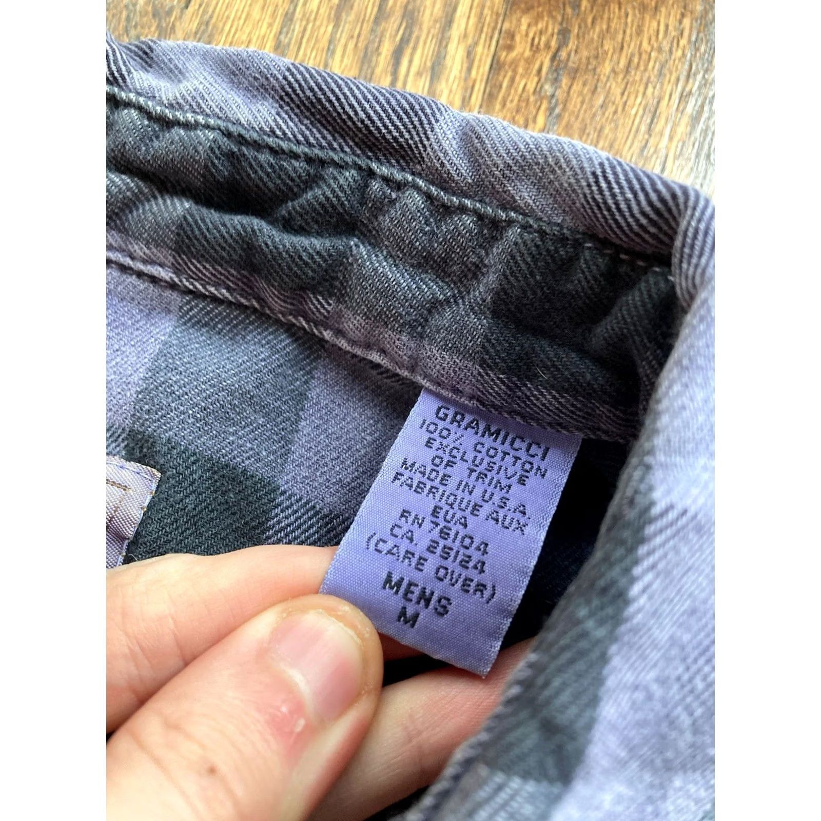 Gramicci VINTAGE Gramicci Flannel Shirt Mens M Purple Plaid Button-Up 90s USA Made Size US M / EU 48-50 / 2 - 7 Thumbnail