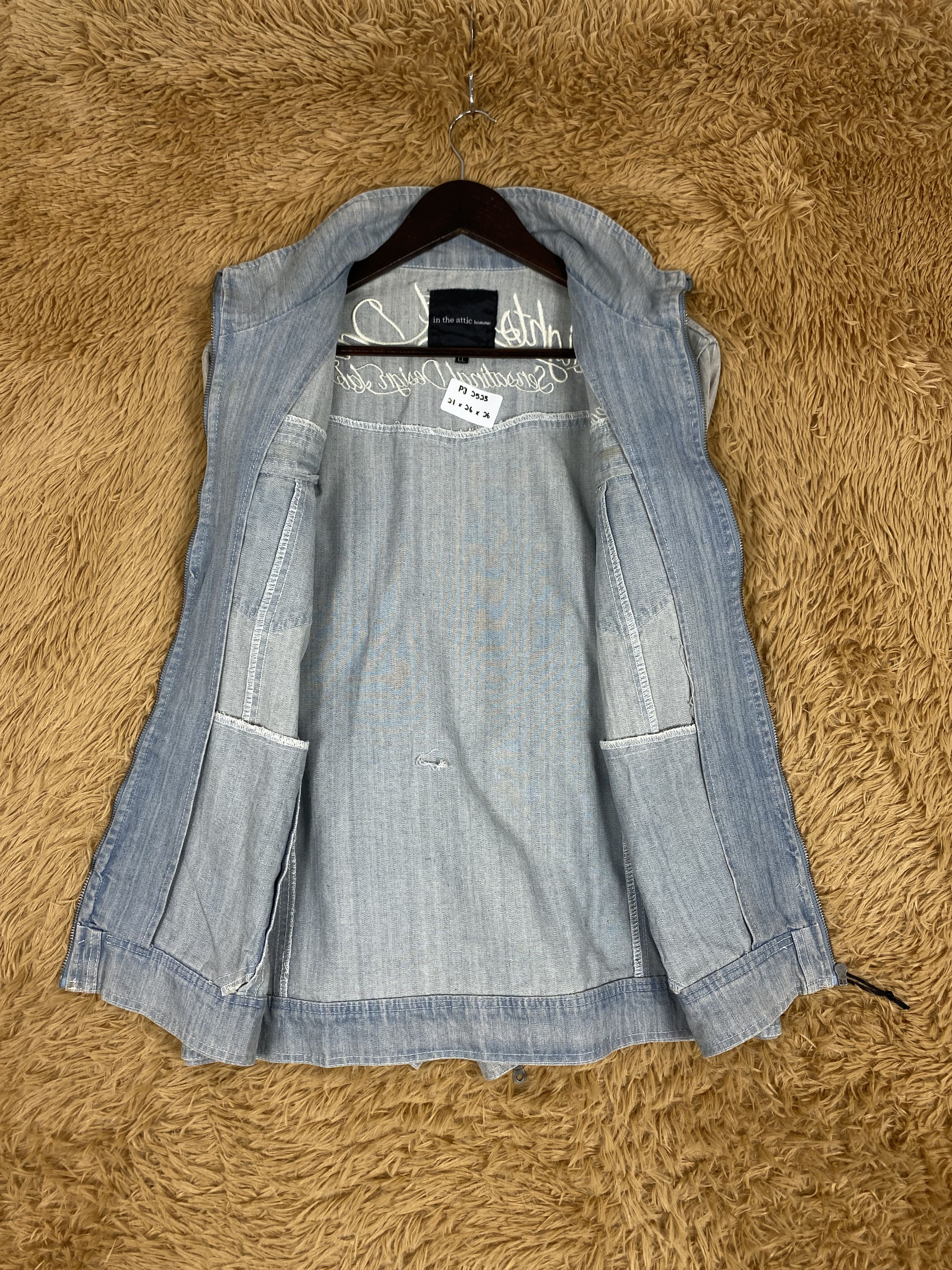 In The Attic Vintage In The Attic Faded Denim Jacket PJ2523 Size US L / EU 52-54 / 3 - 9 Thumbnail