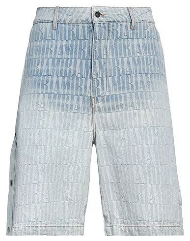 Amiri Amiri Men's Jacquard Denim Shorts - Stone Indigo Size US 32 / EU 48 - 3 Thumbnail