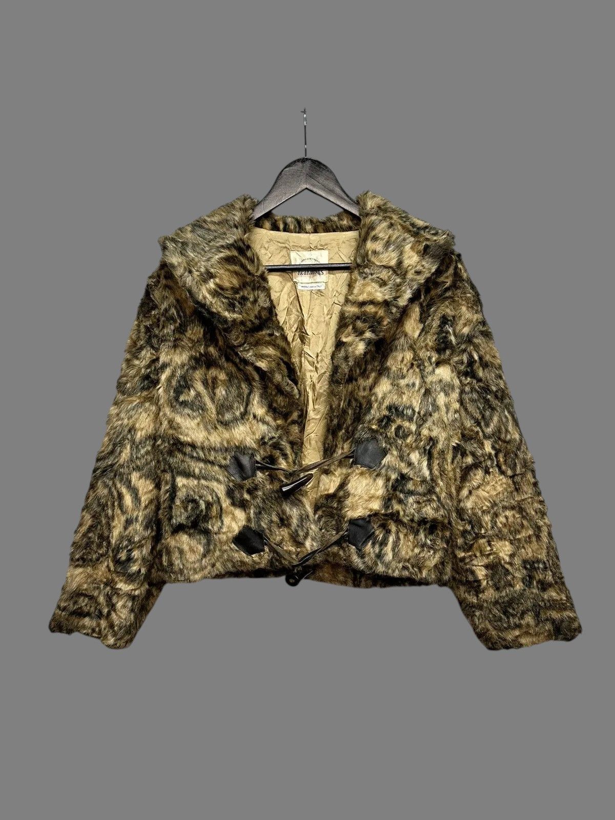 Hysteric Glamour Brown Cropped Jacket Women’s Vintage Suede Y2K Style Size M / US 6-8 / IT 42-44 - 2 Thumbnail