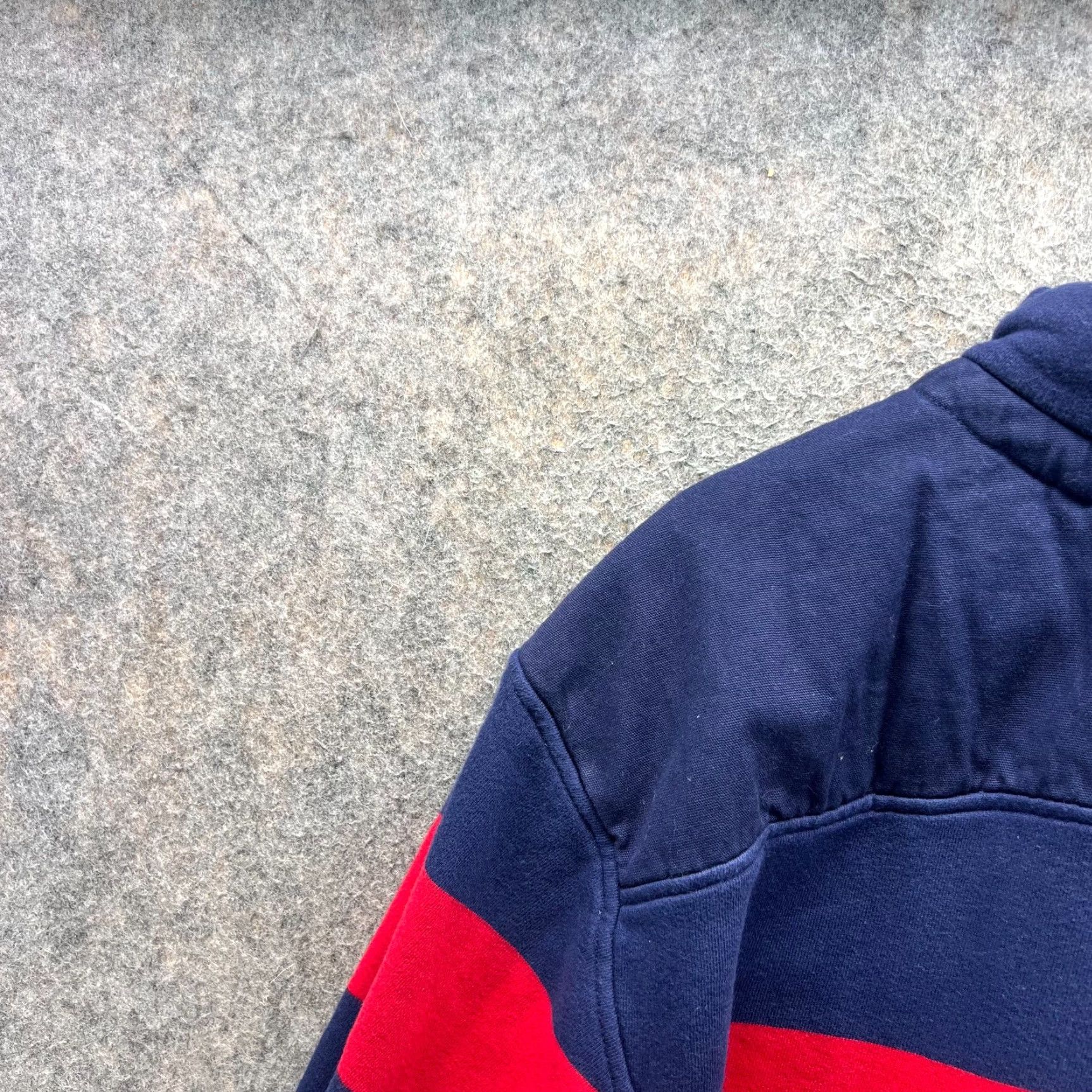 Vineyard Vines Vineyard Vines Pullover Men L Blue Striped Rugby Cotton Quarter Zip Mock Neck Logo Classic Preppy Sweater Size US L / EU 52-54 / 3 - 6 Thumbnail
