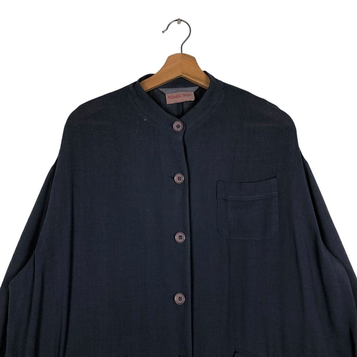 Romeo Gigli 🔥VINTAGE 80’s SAMPLE BUTTON JACKET ROMEO GIGLI RUNWAY PICK Size US M / EU 48-50 / 2 - 6 Thumbnail