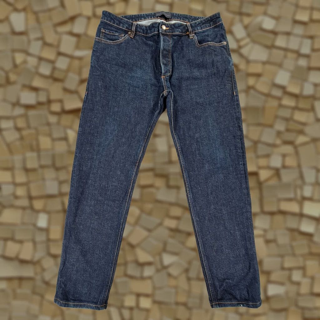 Thom Sweeney Thom Sweeney Jeans Blue W38 L29 Slim Denim Italy Slim Fit 5-Pocket Design Men Size US 38 / EU 54 - 1 Thumbnail