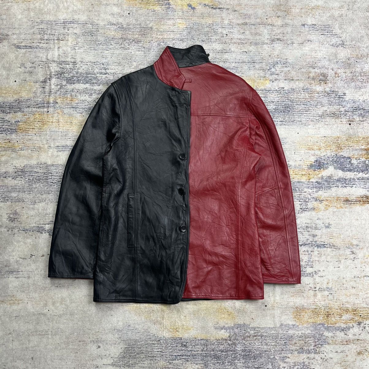 Jean Paul Gaultier Vintage 90s gaultier objet homme reversible leather jacket Size US L / EU 52-54 / 3 - 1 Thumbnail