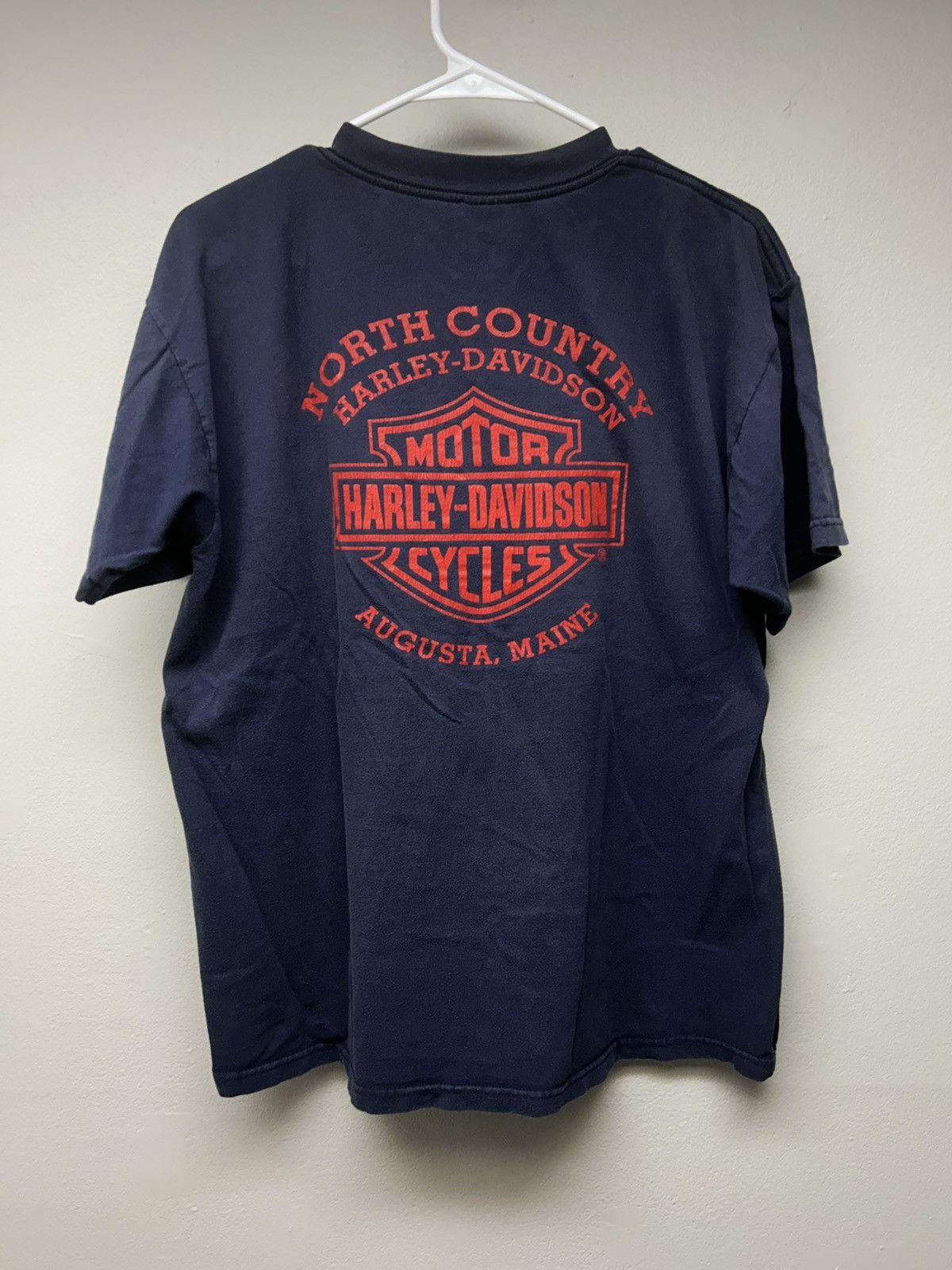 Harley Davidson ‘01 Harley Davidson Dragon Graphic Logo Navy Blue Tshirt Size US L / EU 52-54 / 3 - 7 Thumbnail