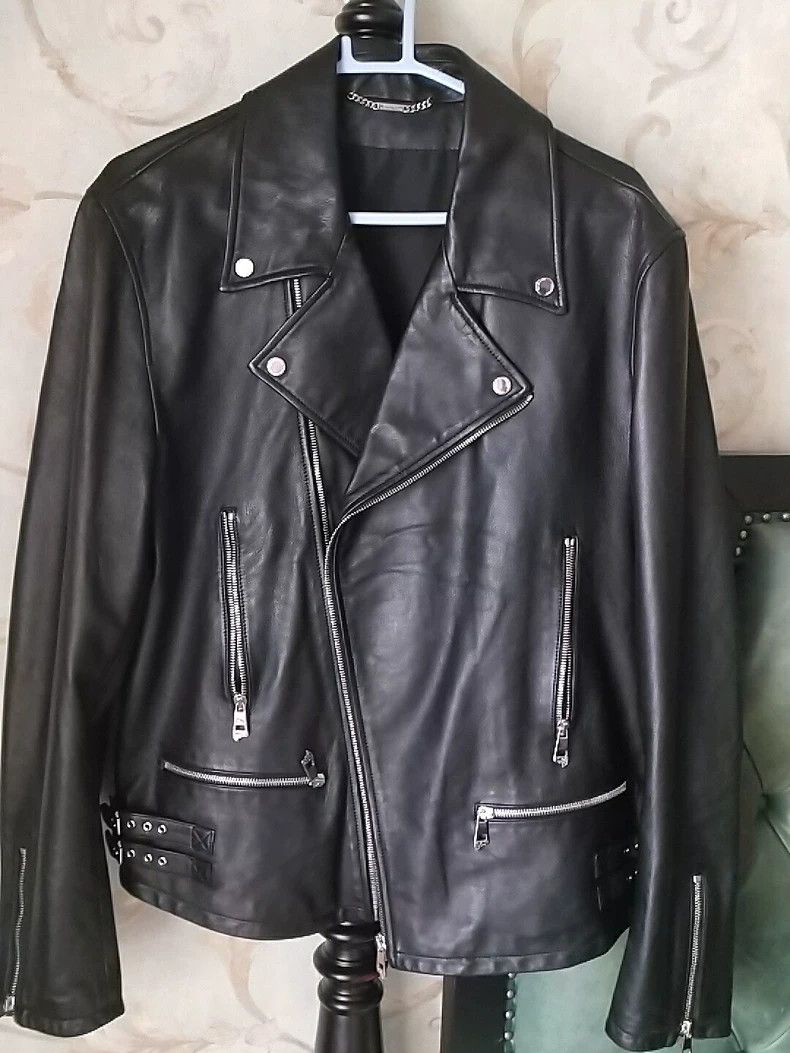 Versace Versace Counter leather jacket Size US XL / EU 56 / 4 - 1 Thumbnail