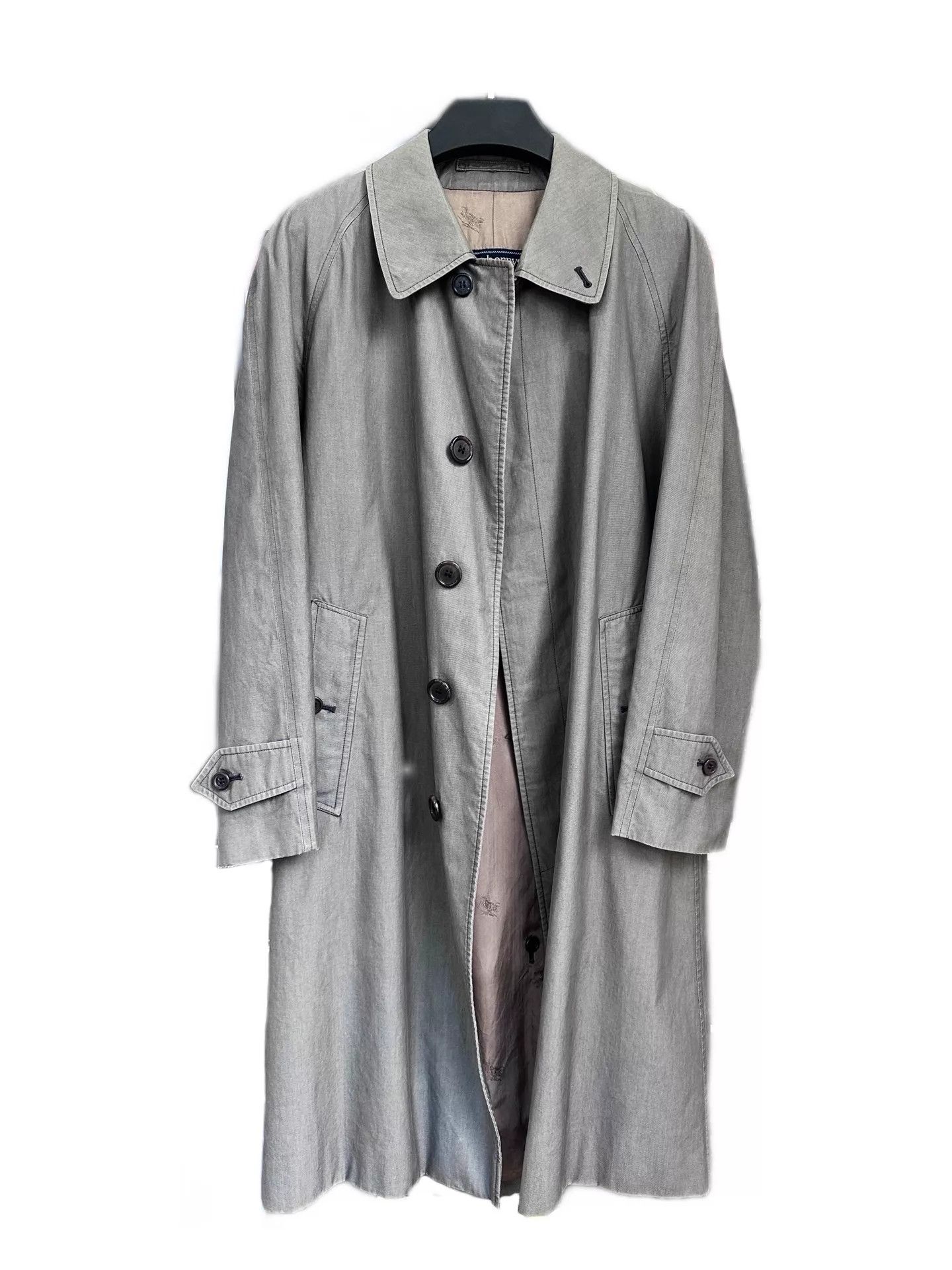 Burberry Burberry 1980s Trench Coat Smoke Gray Size F Size US M / EU 48-50 / 2 - 4 Thumbnail
