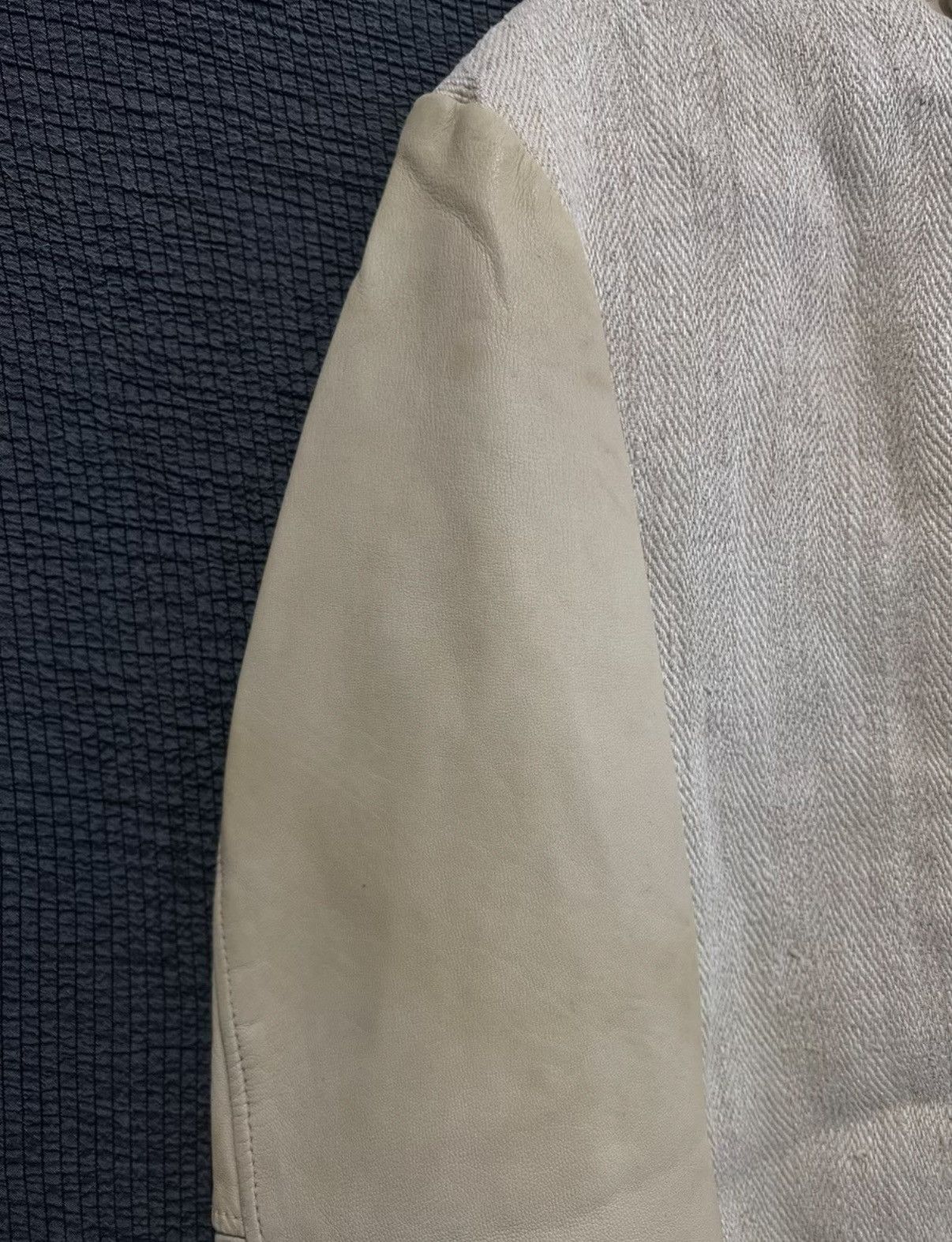 Giorgio Brato Giorgio Brato Italian Vintage Lambskin & Linen Jacket Size US M / EU 48-50 / 2 - 6 Thumbnail