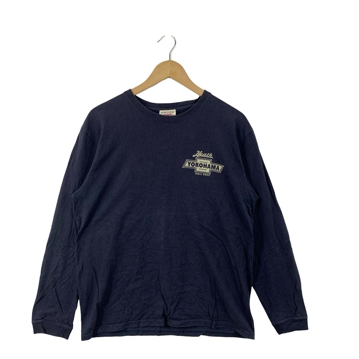 Vintage Vintage Yokohama Japan Long Sleeve Small Chest Logo Size US L / EU 52-54 / 3 - 4 Thumbnail