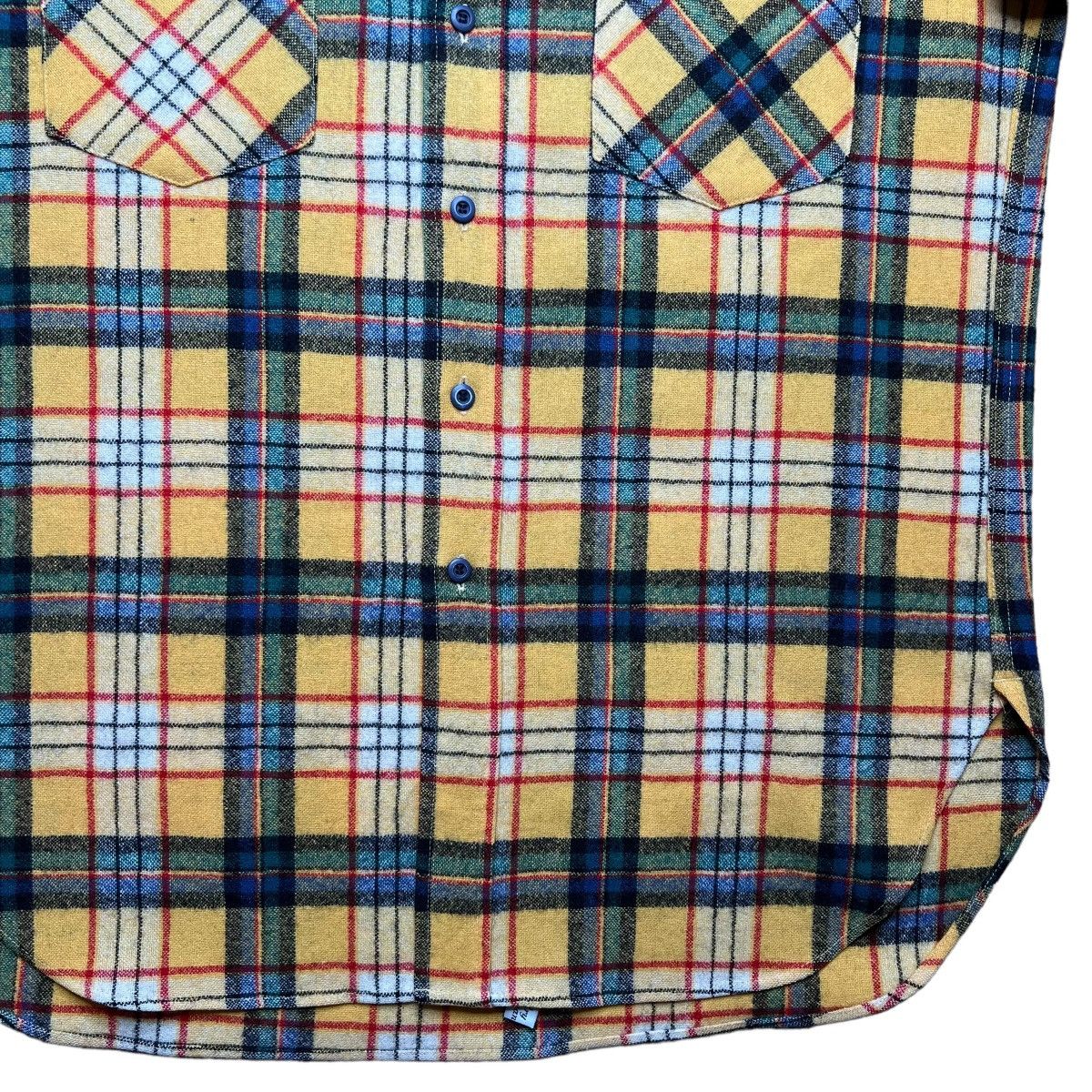 Pendleton × Vintage Vintage Pendleton Plaid Yellow Wool Board Button Up Shirt Size US L / EU 52-54 / 3 - 7 Thumbnail