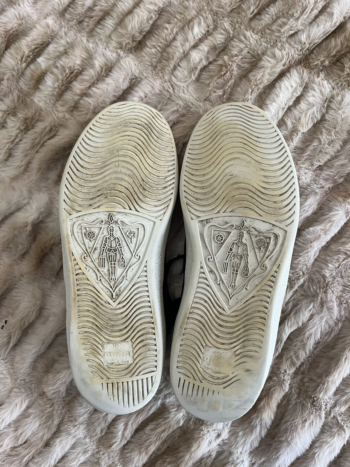 Gucci Gucci Ace Sneakers Supreme GG Monogram Web Black and Gray Size US 7 / EU 40 - 7 Thumbnail