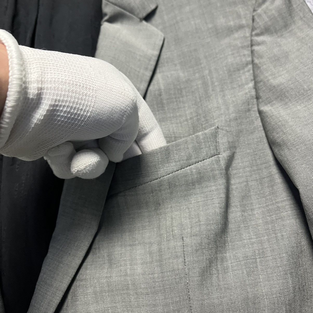 Designer × Hugo Boss Hugo Boss Grey Wool Blazer Jacket Luxury Classic Formal Size 42L - 3 Thumbnail