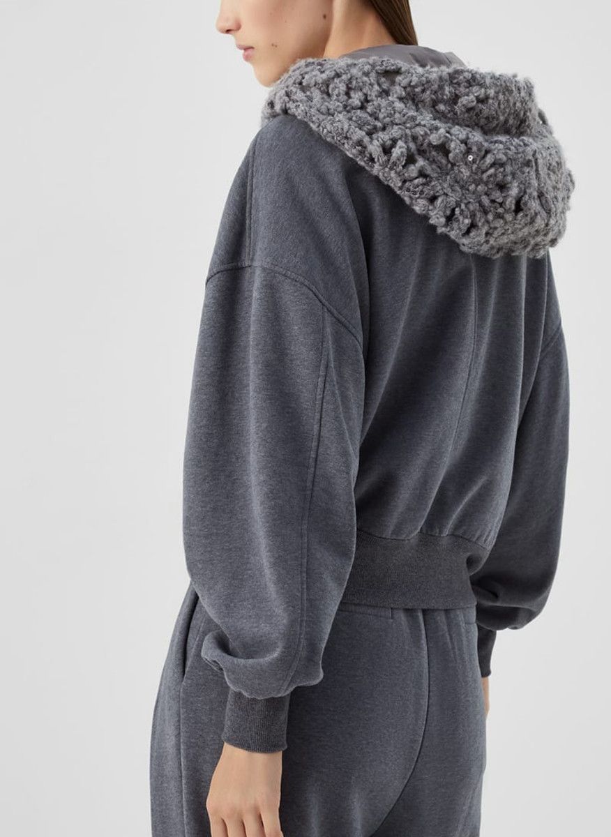 Brunello Cucinelli o1la1rc1a0325 Cardigan Sweatshirt in Grey Size XL / US 12-14 / IT 48-50 - 3 Thumbnail