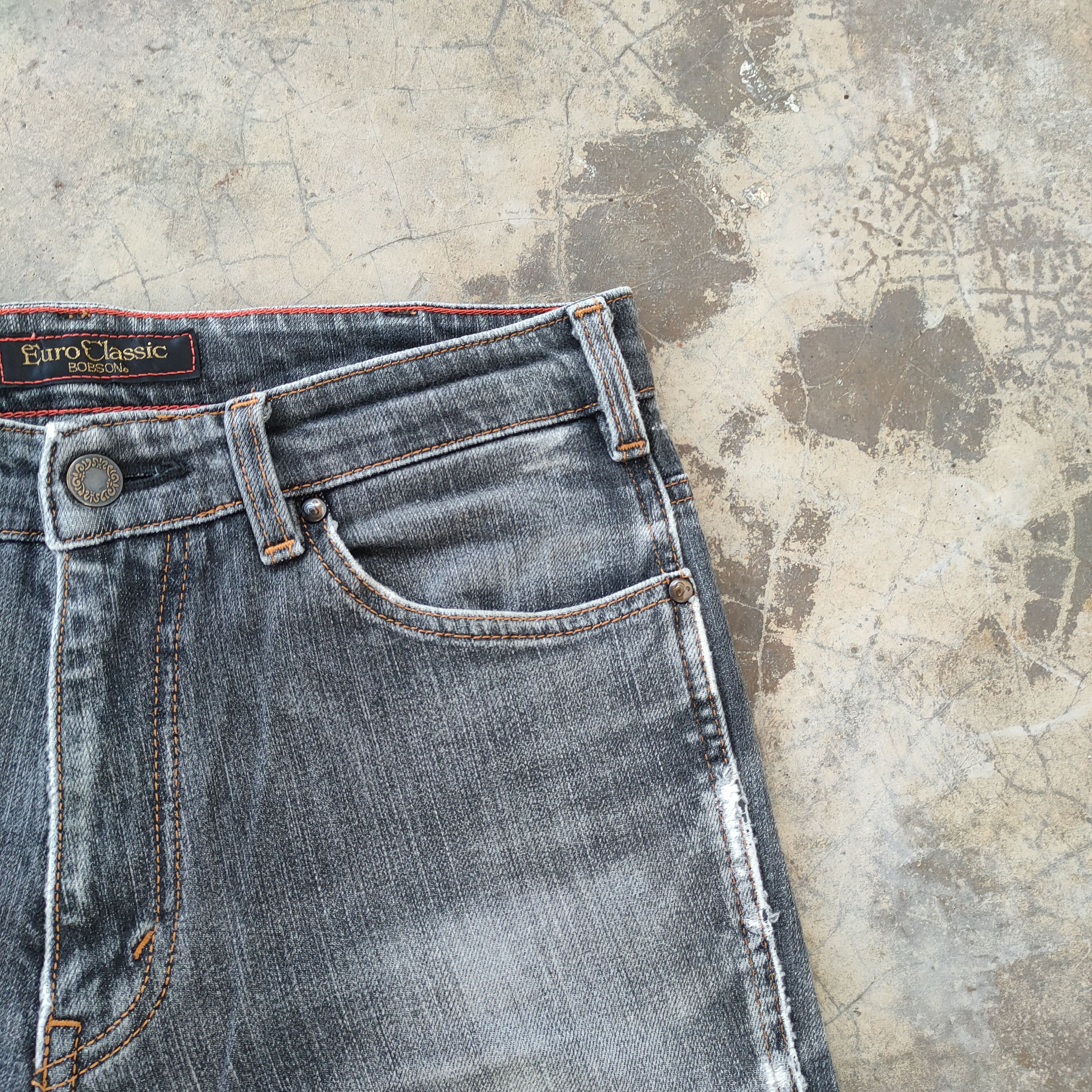 Japanese Brand × Jean × Vintage W30 VINTAGE JAPAN EC100 FADED BLACK JEANS DENIM PANTS Size US 30 / EU 46 - 6 Thumbnail