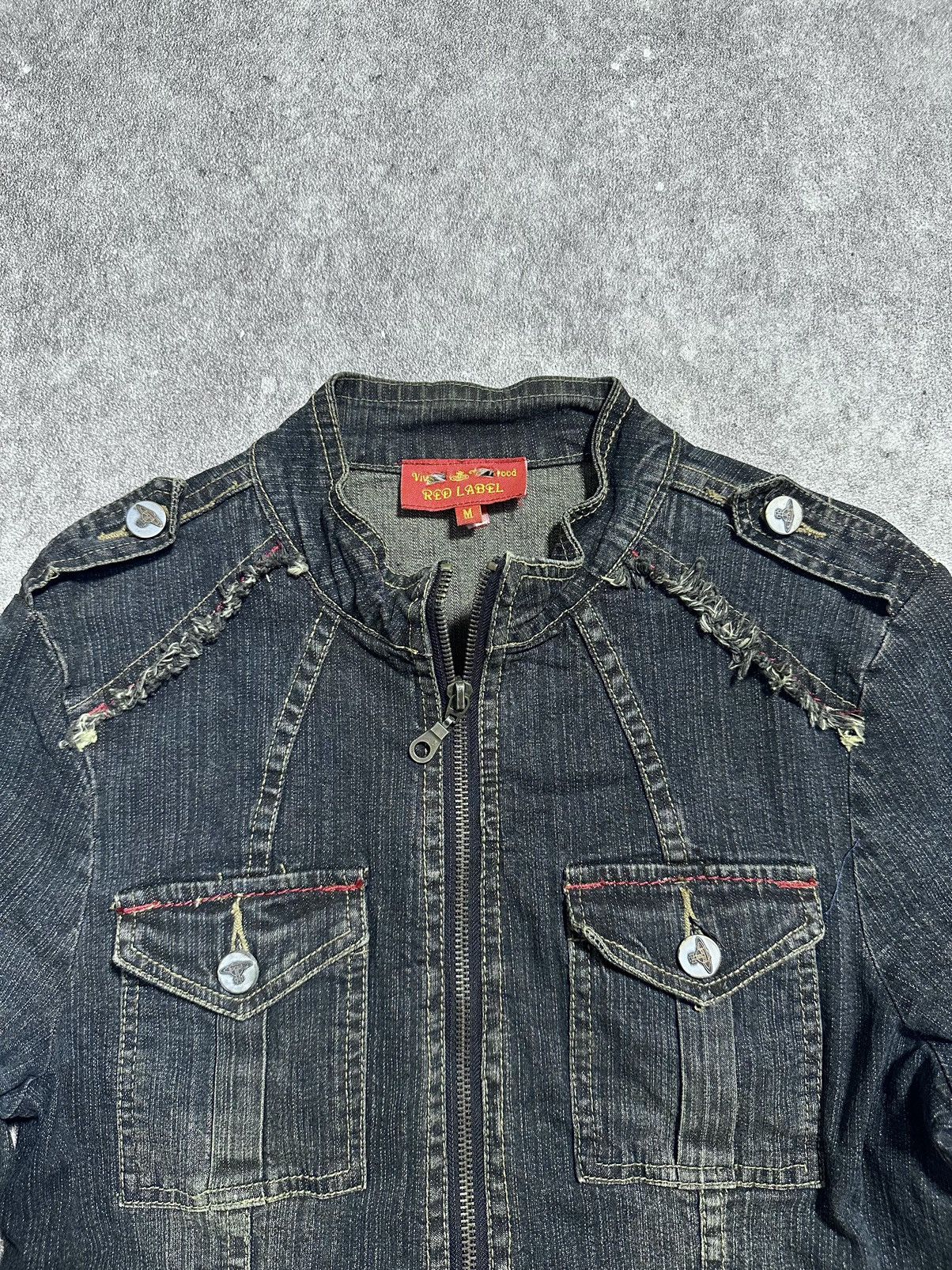 Vivienne Westwood Vintage Vivienne Westwood Red Label Distressed Denim Jacket Size US M / EU 48-50 / 2 - 4 Thumbnail