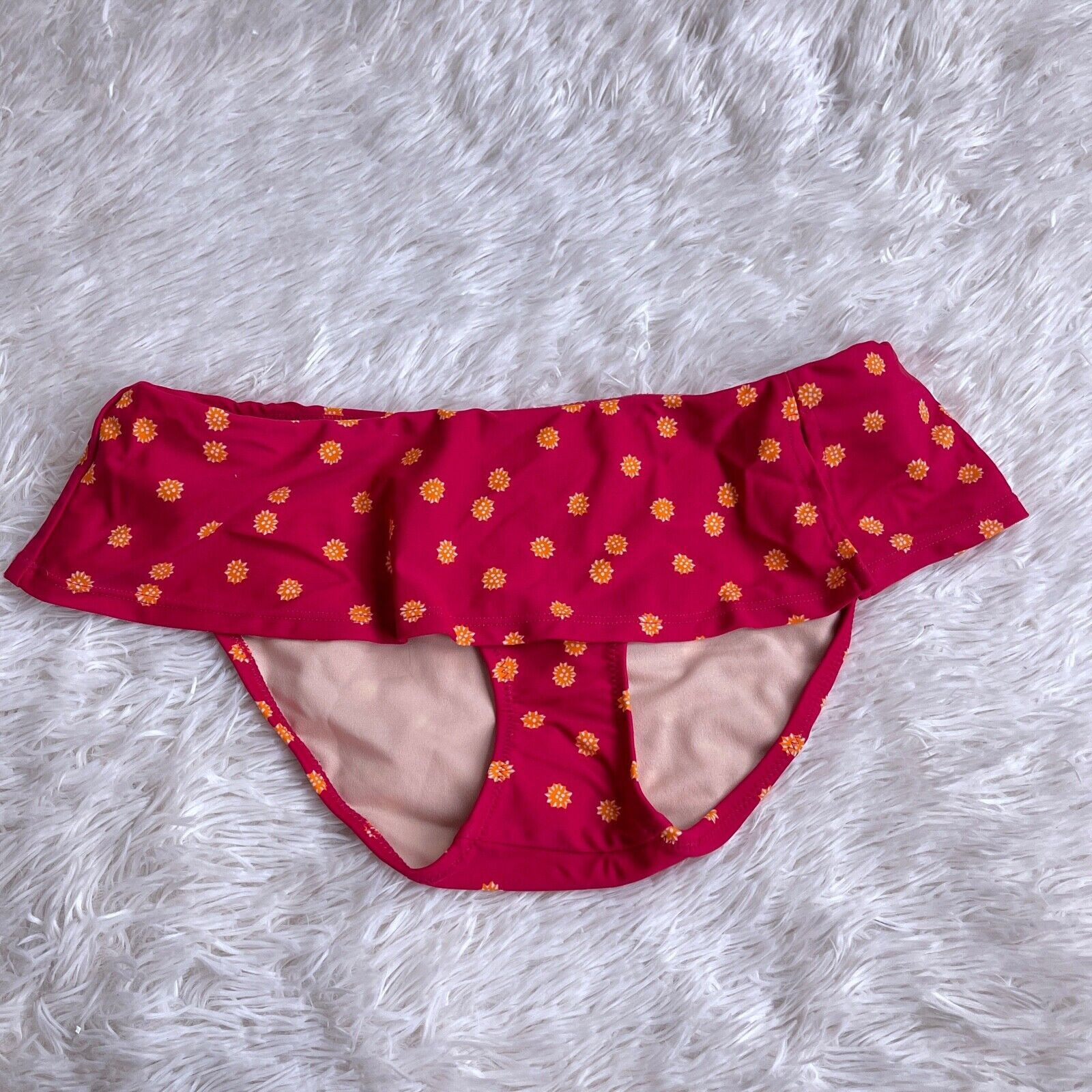 Other Sundance Catalog Slit Skirted Bikini Bottom Pink Orange XS Size XS / US 0-2 / IT 36-38 - 1 Thumbnail