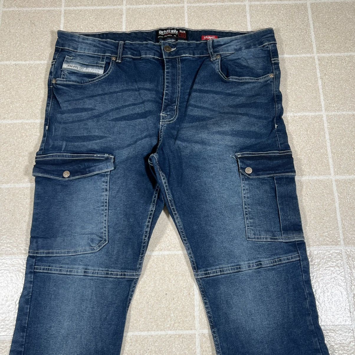 Ecko Unltd. Vintage Ecko Unltd Cargo Jeans Mens 40x32 Utility Pant Y2K Size US 40 / EU 56 - 2 Thumbnail