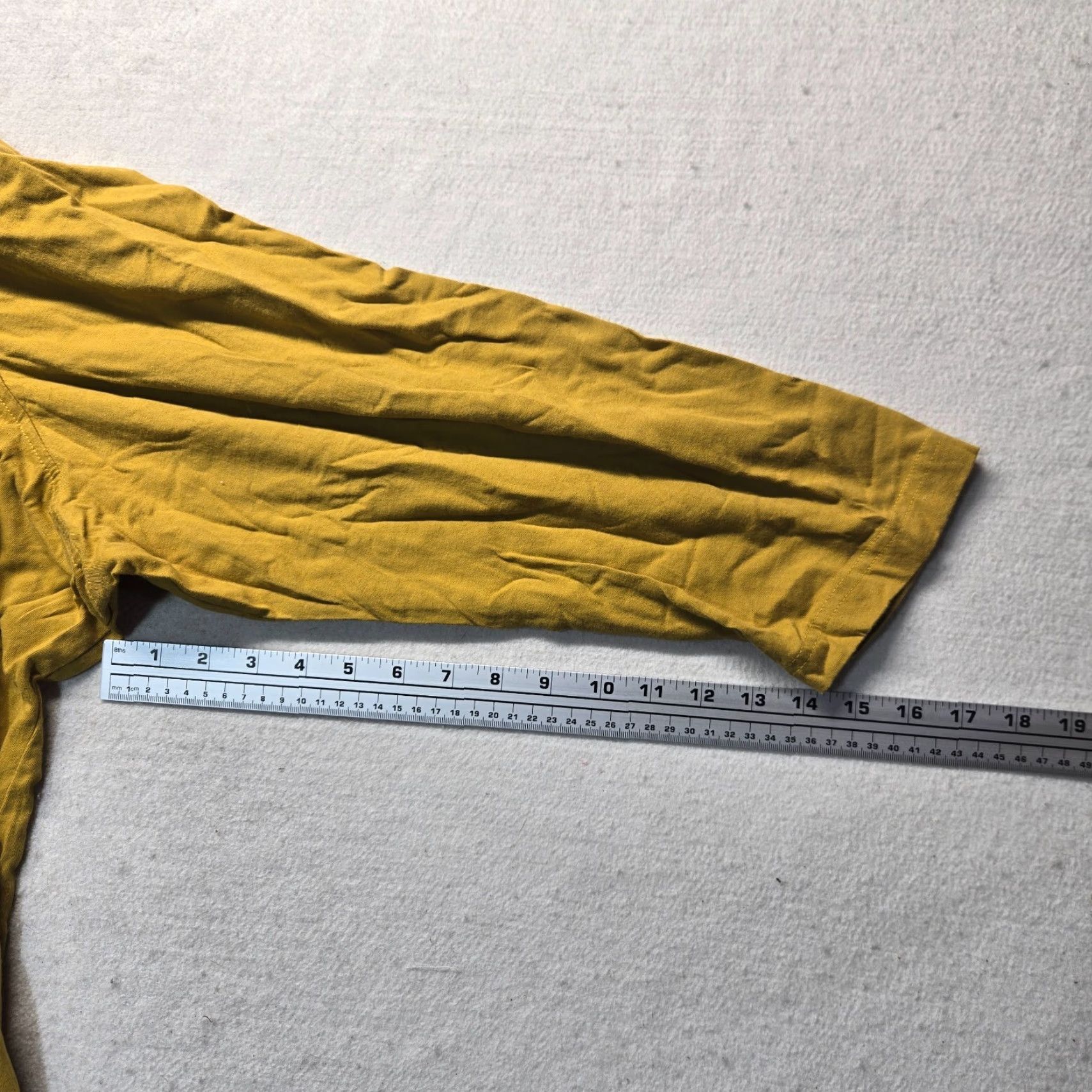 Vintage VINTAGE Roaman's Shirt Plus 4X Adult Women's Yellow Long Sleeve Mock Neck Casual Knit Cotton Polyester All Seasons 80s 90s Classic Retro USA Womens Size XXL / US 16-18 / IT 52-54 - 5 Thumbnail