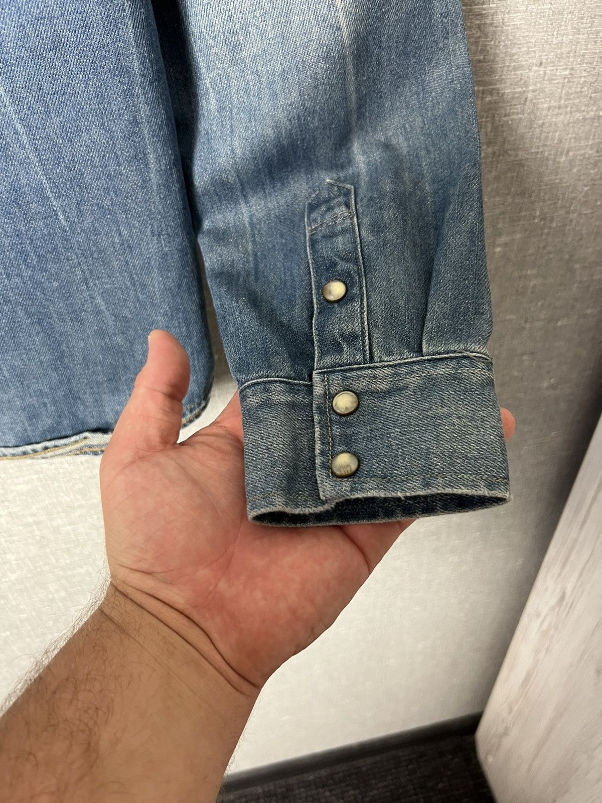 Allsaints AllSaints Redford Denim Long Sleeve Corduroy Collar Shirt Size US M / EU 48-50 / 2 - 19 Thumbnail