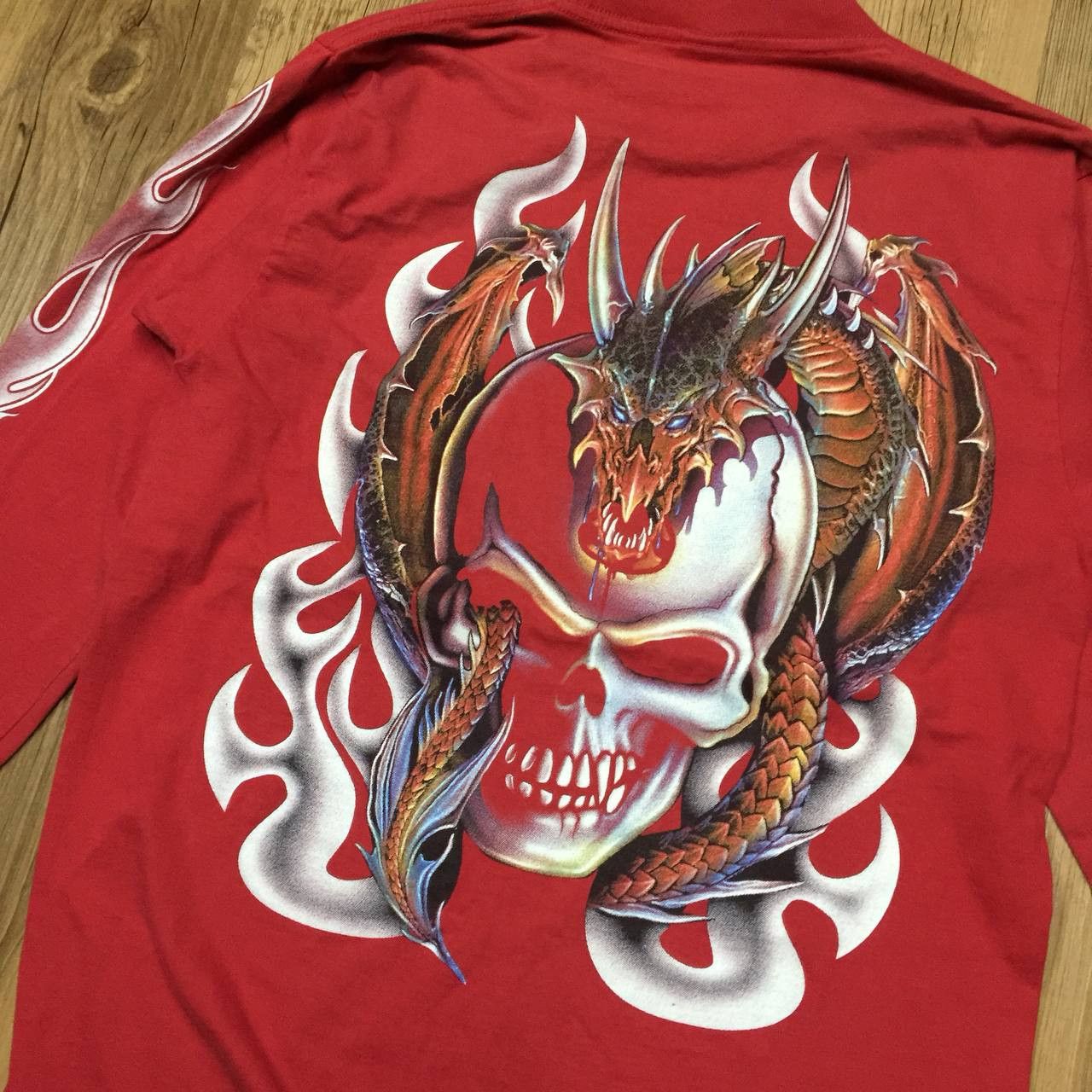 Dragonfly × If Six Was Nine × Japanese Brand Vintage Flybeans Oriental Brand Dragon Long Sleeve Tee Size US M / EU 48-50 / 2 - 2 Thumbnail