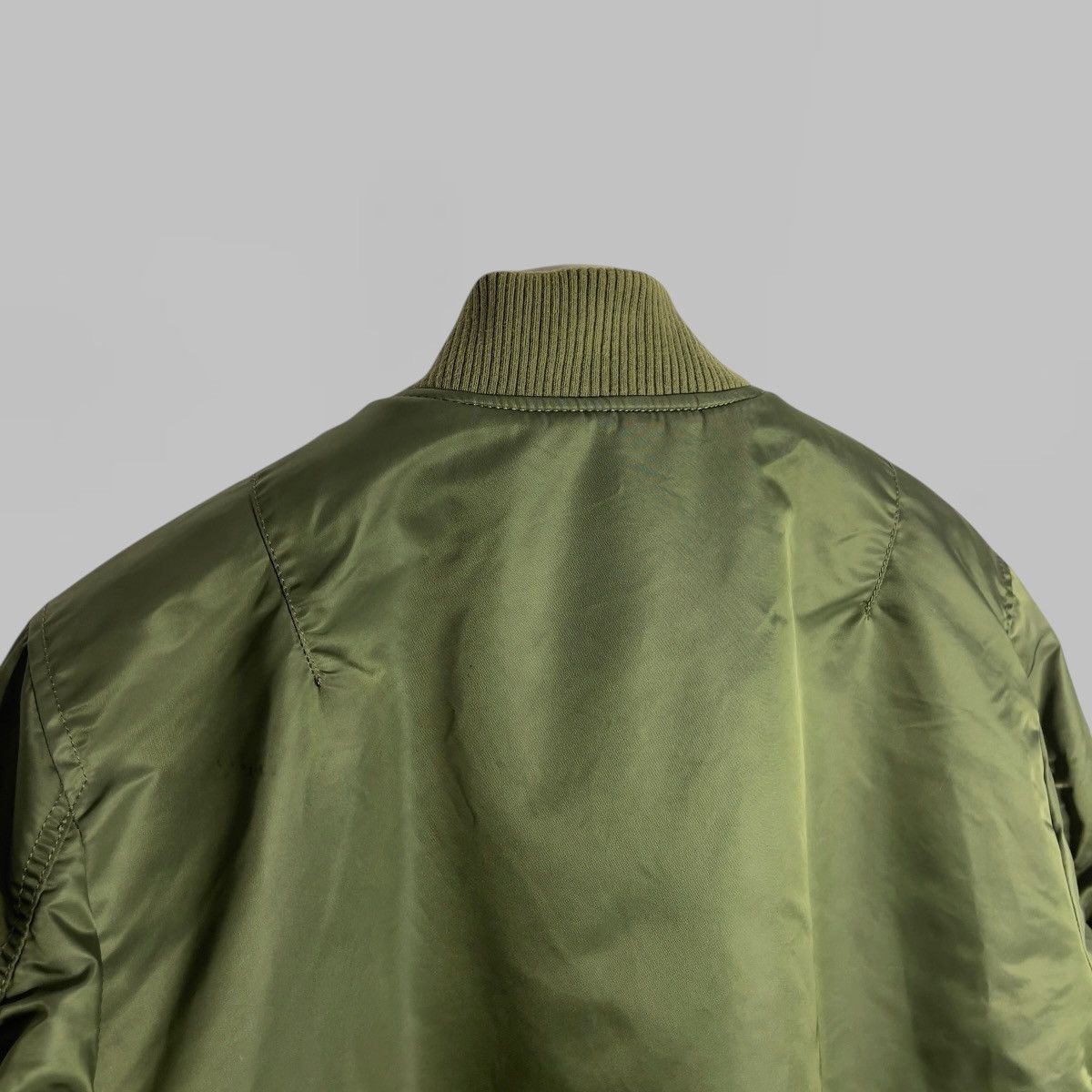 Alpha Industries ALPHA INDUSTRIES GREEN NYLON MA-1 BOMBER JACKET SIZE M Size US L / EU 52-54 / 3 - 5 Thumbnail