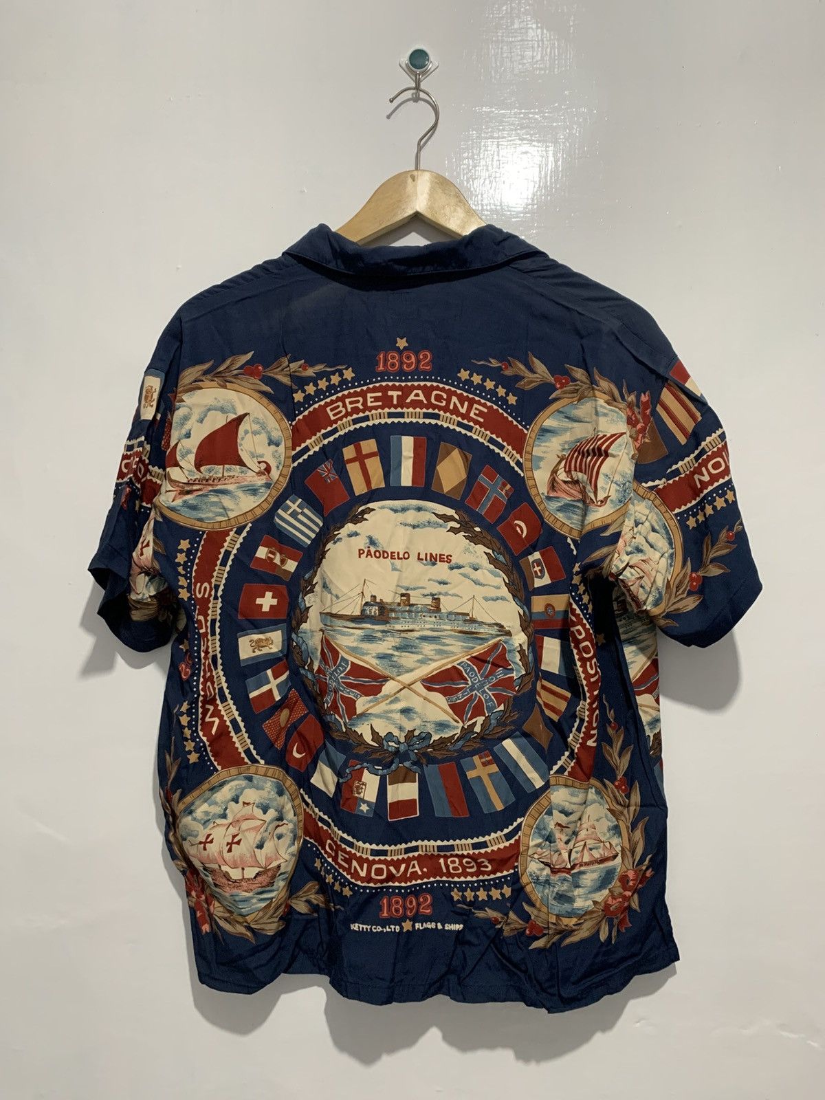 Other Pagoeld Silk Shirt Flags & Chips Full Printed Size US M / EU 48-50 / 2 - 2 Thumbnail