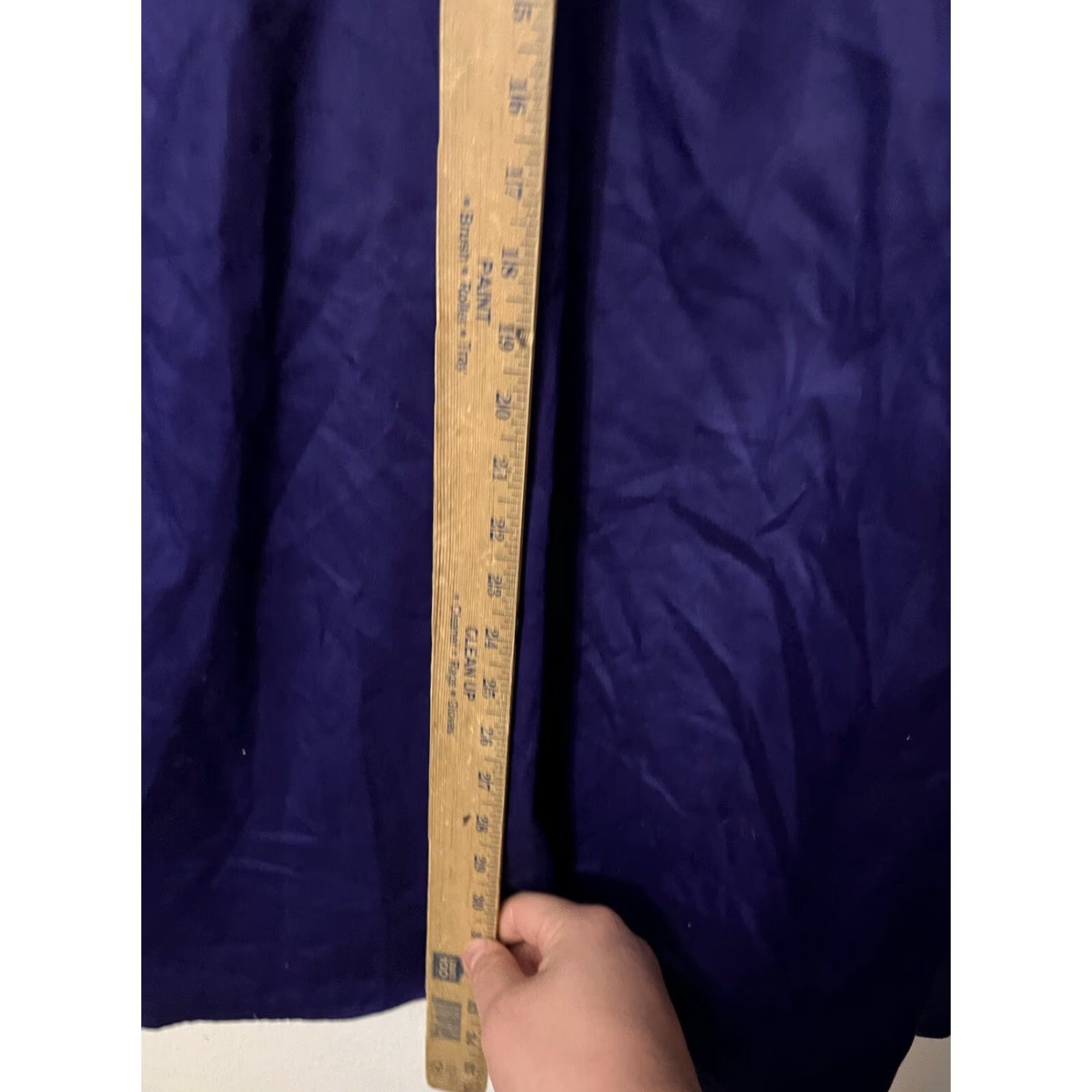 Geoffrey Beene Geoffrey Beene Mens Dress Shirt 18 Regular Fit Button-Down Collar Purple Cotton Blend Long Sleeve Button Up 18 Regular Size Mens Casual Solid Size 48R - 4 Thumbnail