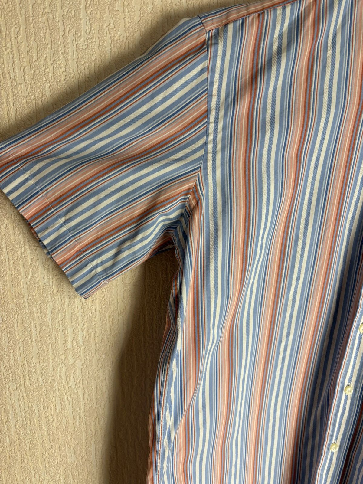 Etro Etro Milano Men's Multicolor Striped Shirt Short Sleeve Size US M / EU 48-50 / 2 - 4 Thumbnail