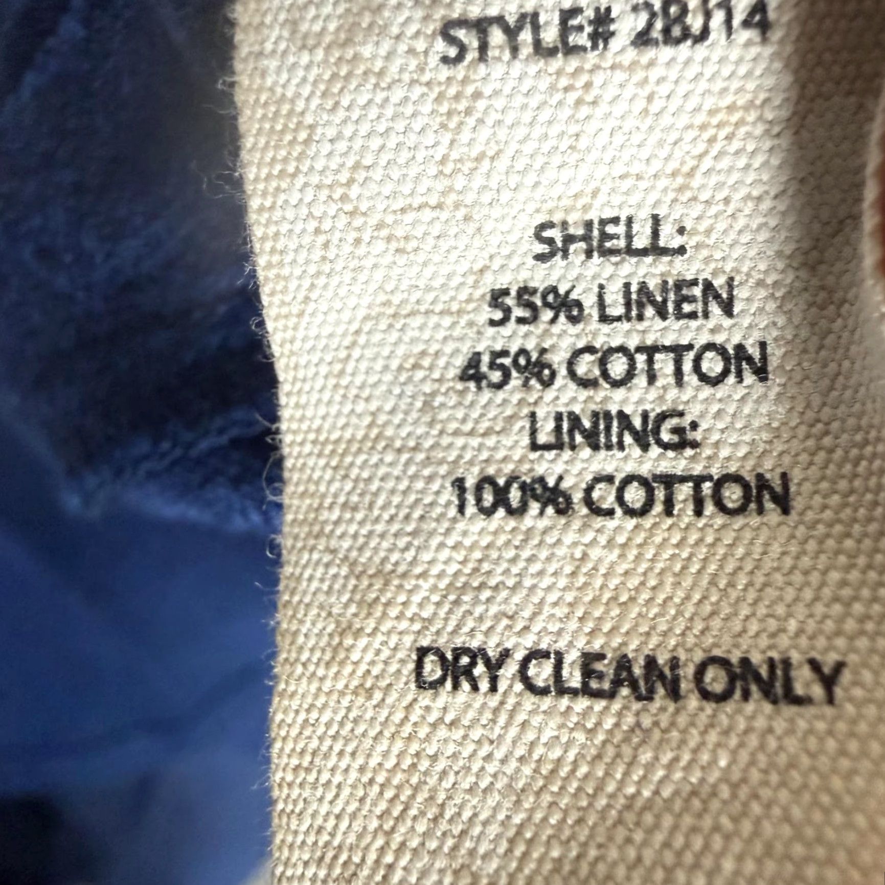 Soft Surroundings Soft Surroundings Dress 3/4 Sleeve Linen Cotton Blend Mini Dress Women M Blue Short A-Line Mens? Size M / US 6-8 / IT 42-44 - 5 Thumbnail