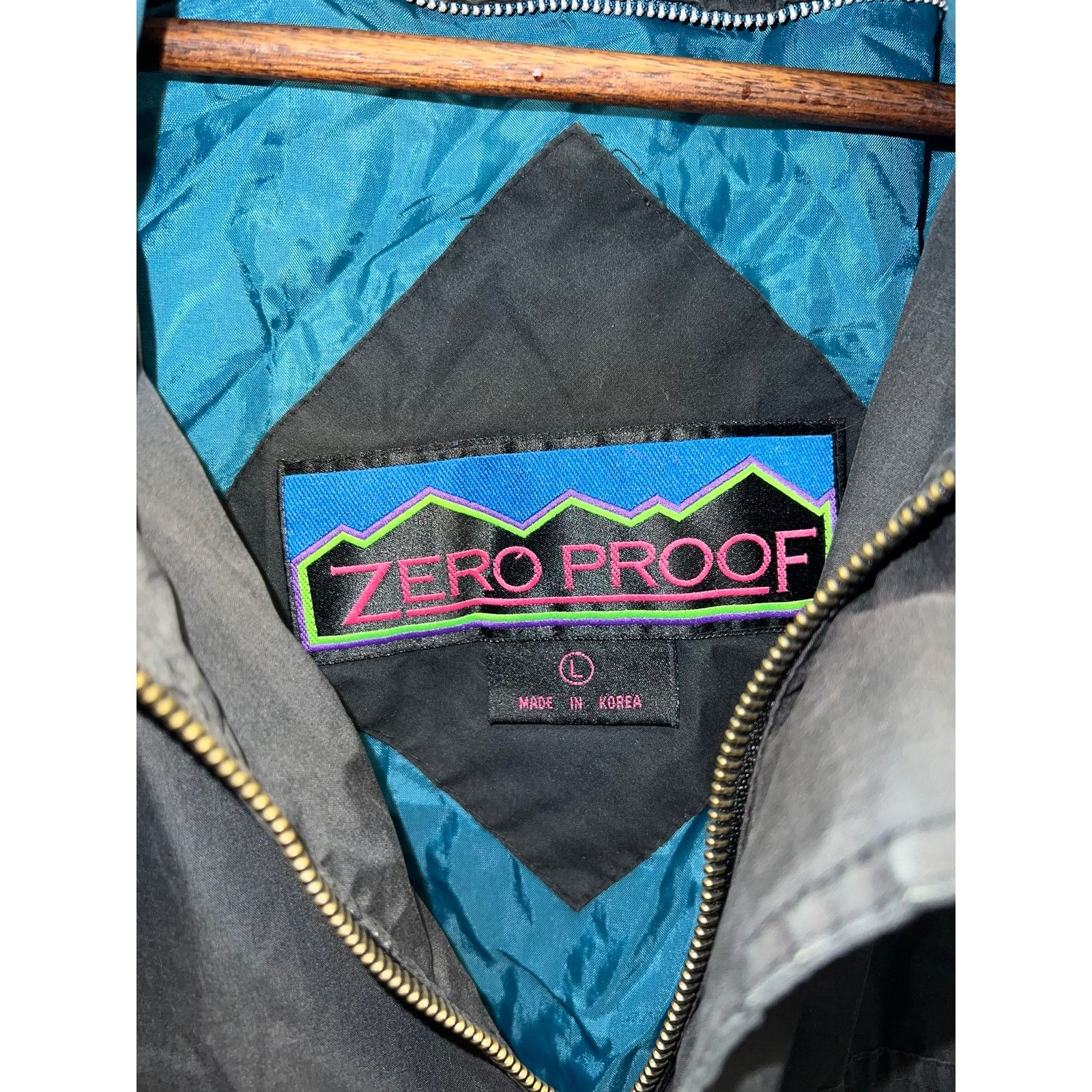 GROUNDZERO Y2K Zero Proof Ski Skiwear Black Blue Jacket L Large 2000s Size US L / EU 52-54 / 3 - 9 Thumbnail