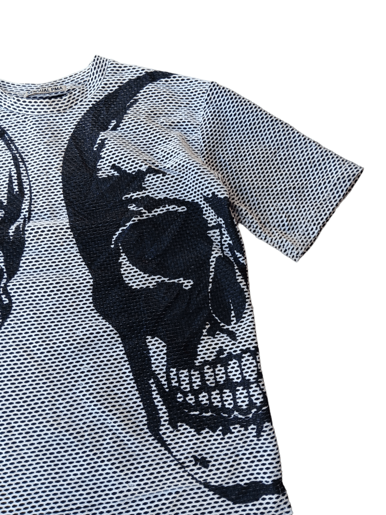 Japanese Brand Sensual pma big skull pattern mesh short sleeve Size US M / EU 48-50 / 2 - 5 Thumbnail
