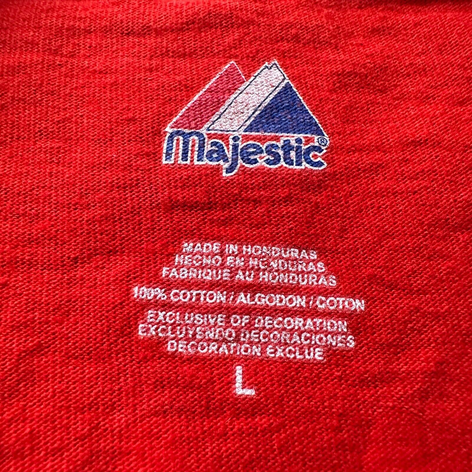 Majestic Majestic Philadelphia Phillies Cole Hamels T-Shirt Men L Red Size US L / EU 52-54 / 3 - 5 Thumbnail