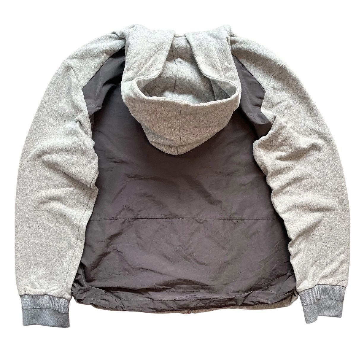 Designer × Juun.J JUUN.J COTTON AND NILON 2 SIDE HOODIE Size US XL / EU 56 / 4 - 2 Thumbnail