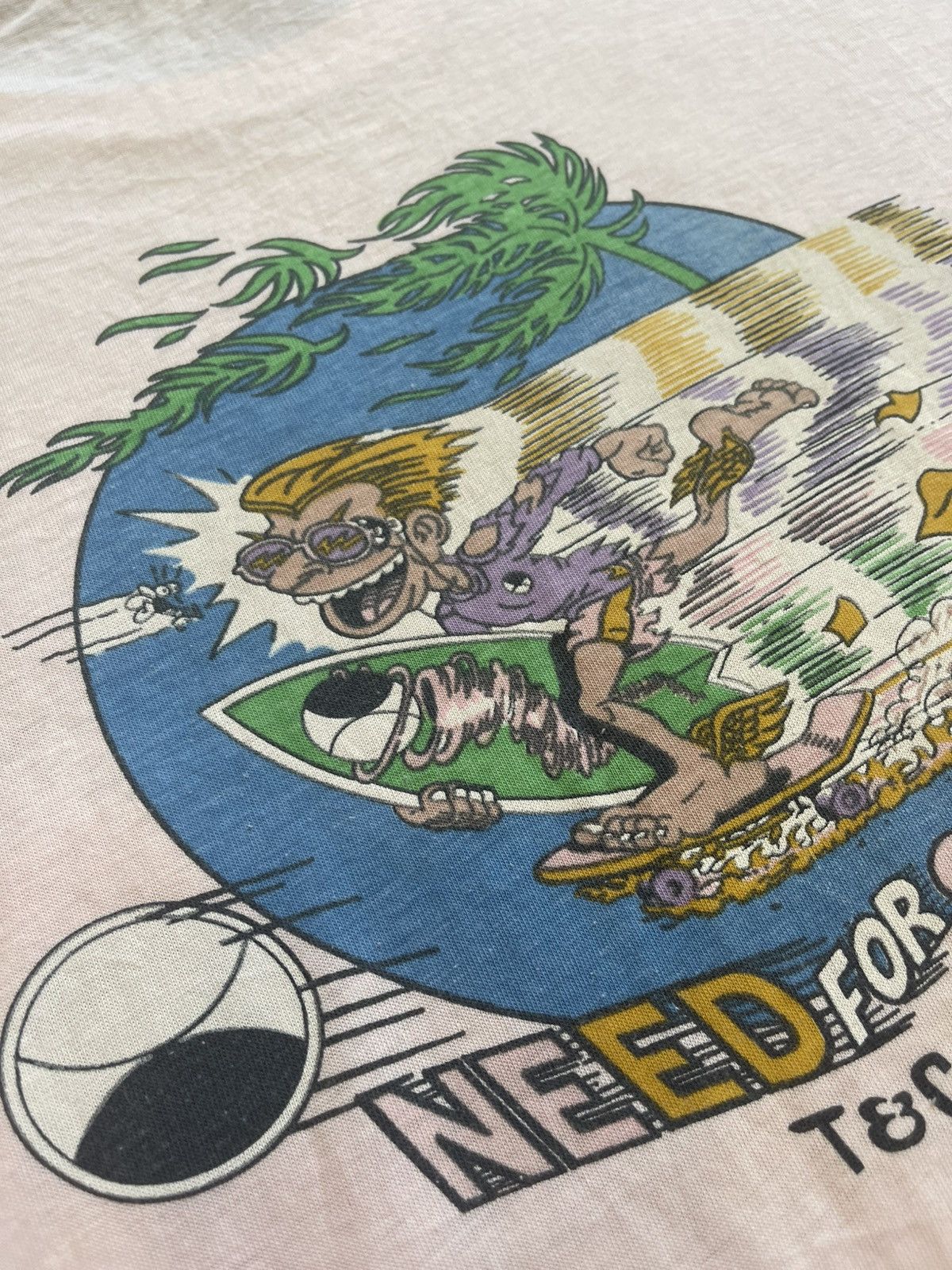 Vintage Rare Find Vintage Europe T&C Surf Designs Cartoon T Shirt XL Size US XL / EU 56 / 4 - 4 Thumbnail