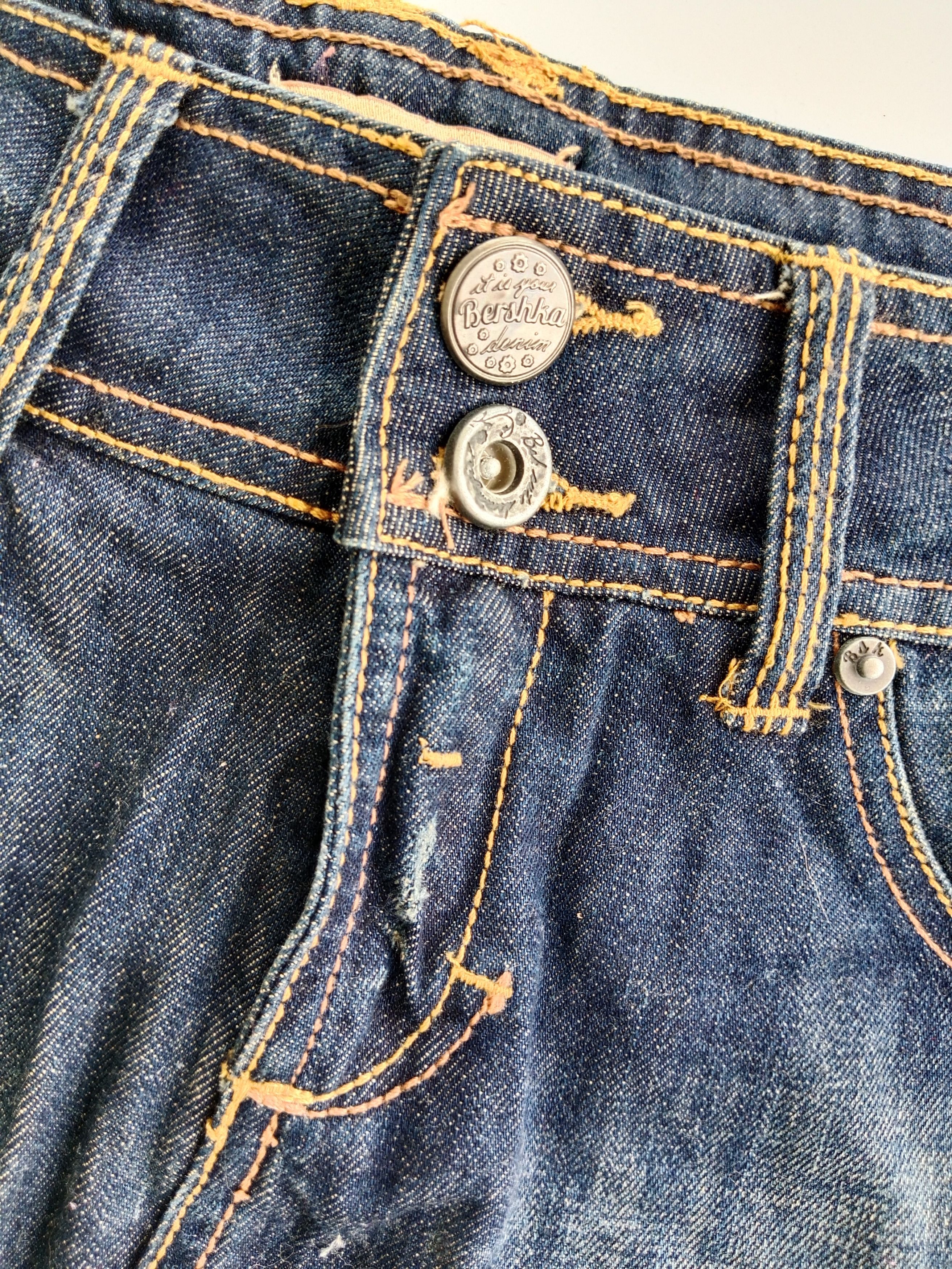 Bershka BERSHKA Denim Mini Skirt Nice Style Size 32" / US 10 / IT 46 - 5 Thumbnail