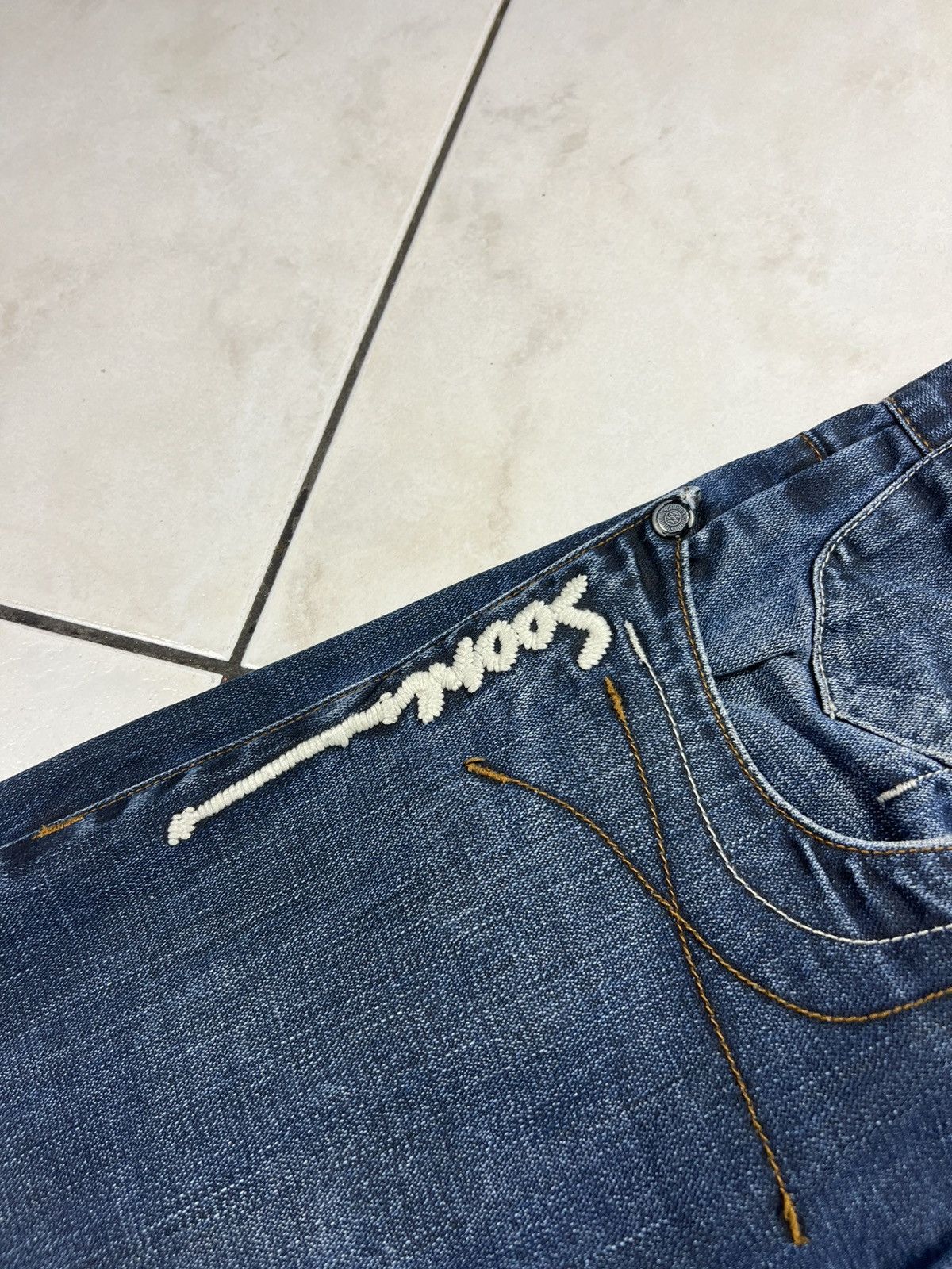 Evisu Vintage Soone denim distressed y2k selvedge jeans navy japan Size US 32 / EU 48 - 12 Thumbnail