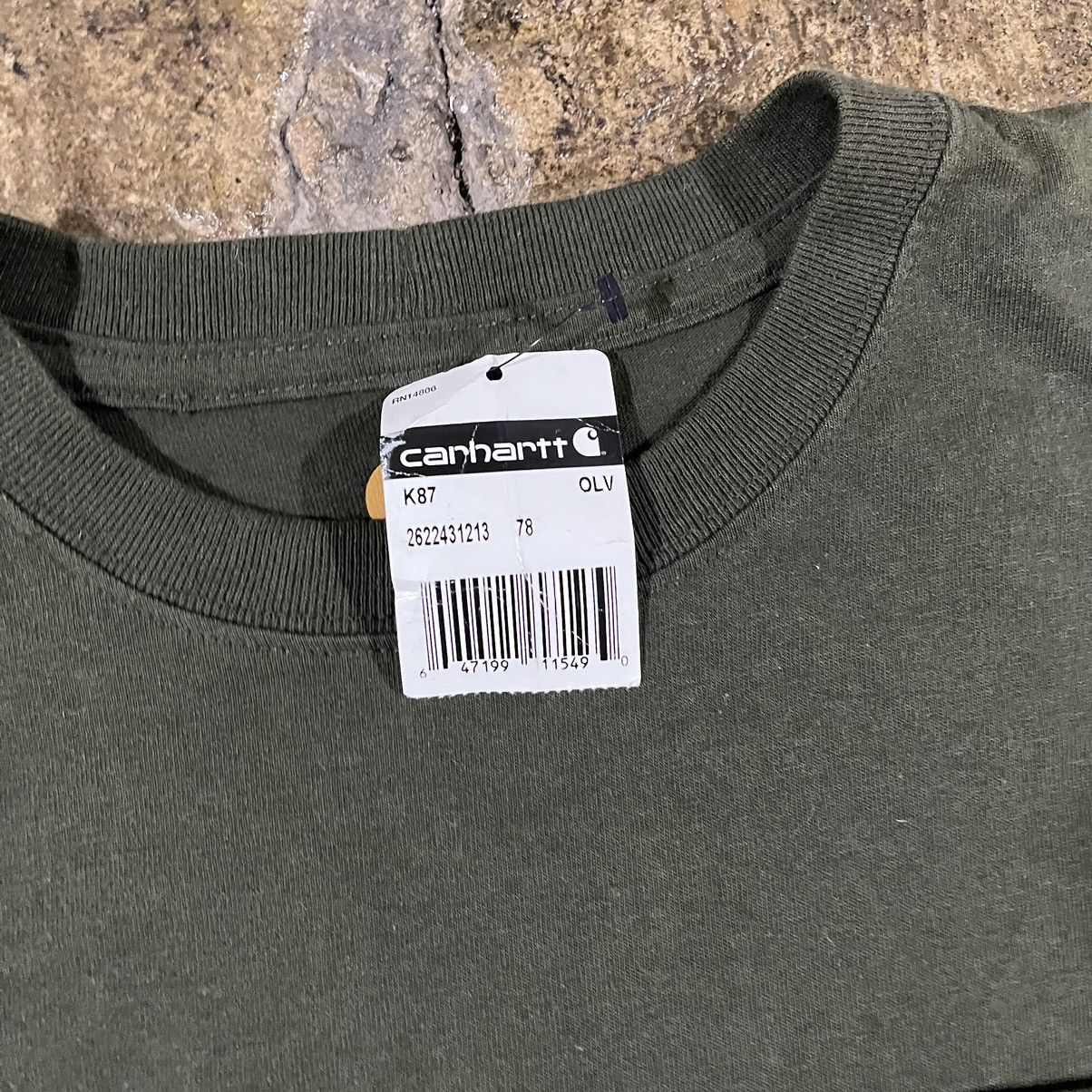 Carhartt × Vintage Crazy Y2K Carhartt Pock Tee Essential Workwear Skater NWT Size US XL / EU 56 / 4 - 4 Thumbnail