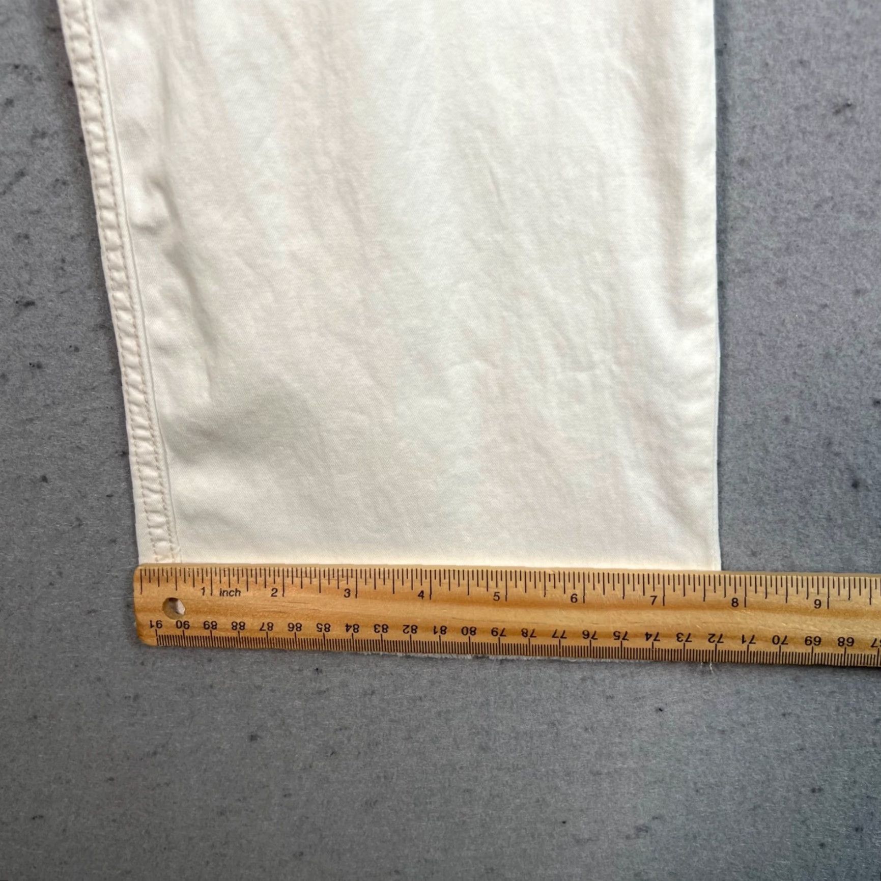 Gap Gap Women Pants - Cropped Straight Leg, Low Rise, White, Size 4, Stretch Cotton Spandex, Casual Summer/Air, 30in Waist, Gap Brand Size 27" / US 4 / IT 40 - 7 Thumbnail