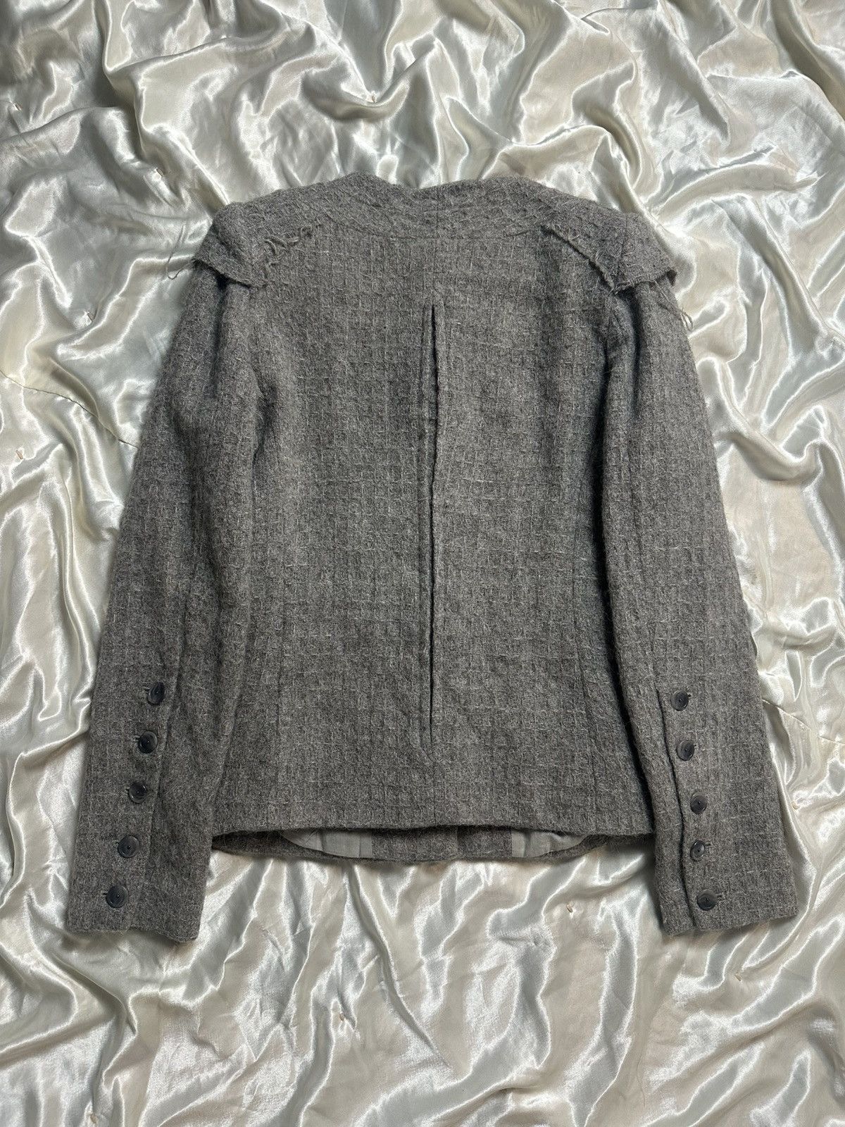 Veronique Branquinho Alpaca Wool Tweed Jacket Size S / US 4 / IT 40 - 3 Thumbnail