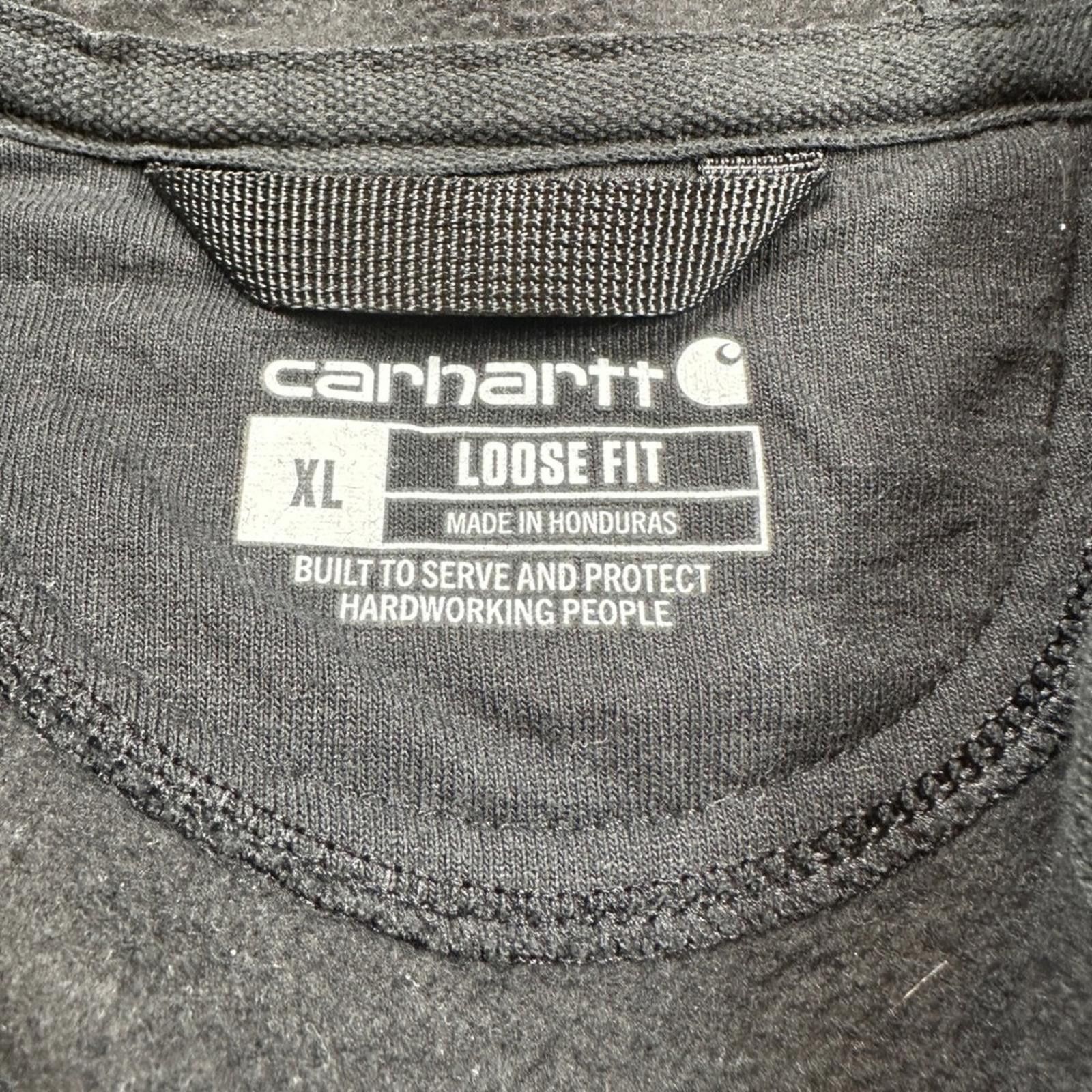 Carhartt Carhartt TS0122-M Mens XL Black Loose Fit Full Zip Hoodie Size US XL / EU 56 / 4 - 5 Thumbnail