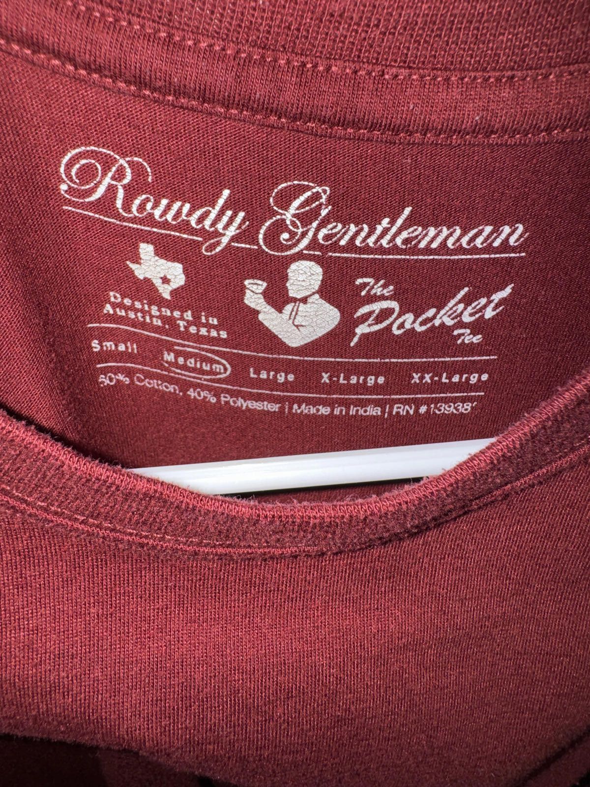 Other Rowdy Gentleman Maroon T-Shirt Size US M / EU 48-50 / 2 - 4 Thumbnail