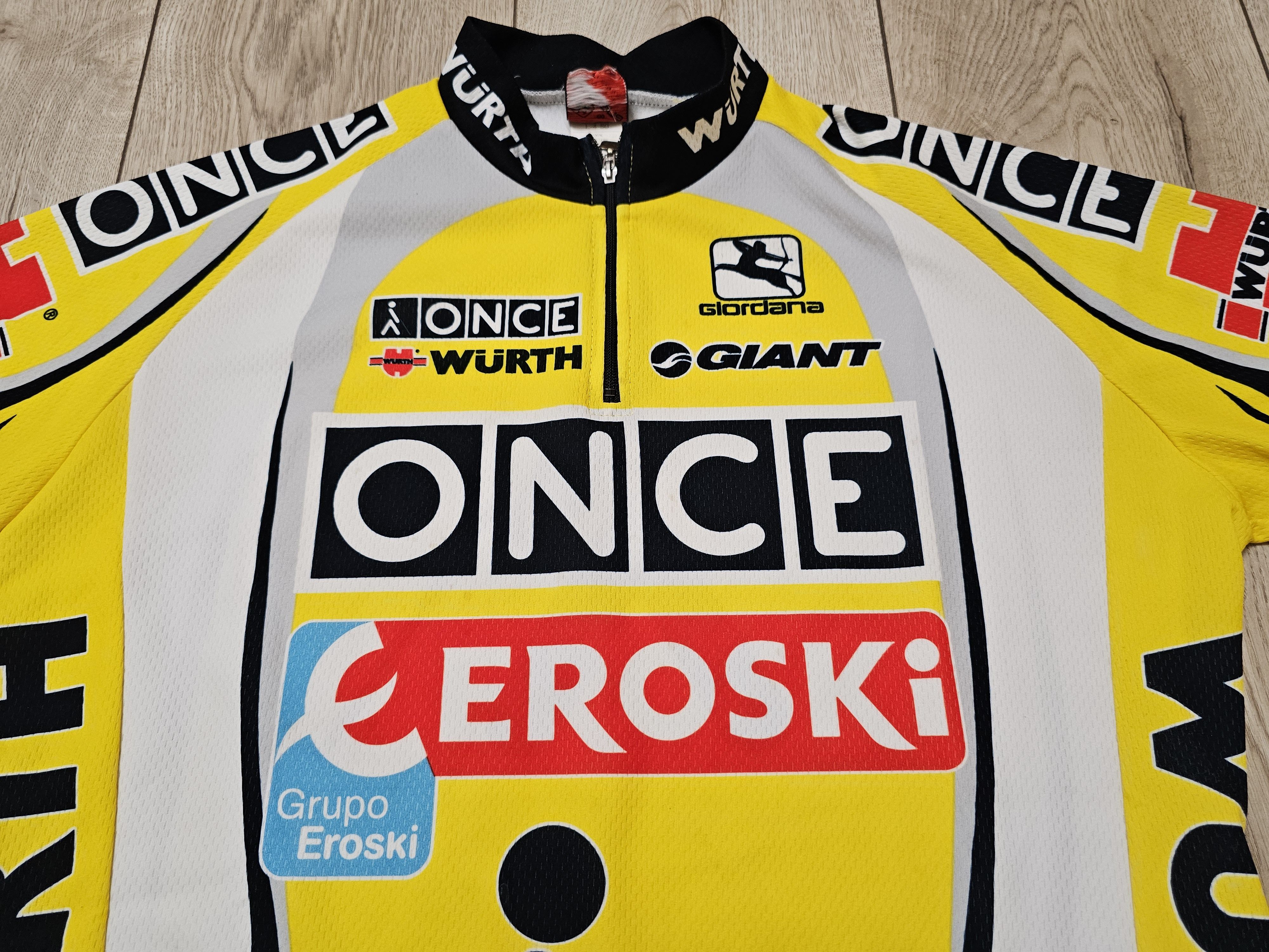 Vintage ONCE VINTAGE VELO JERSEY RETRO ONCE CYCLING PRO TEAM JERSEY Size US L / EU 52-54 / 3 - 3 Thumbnail