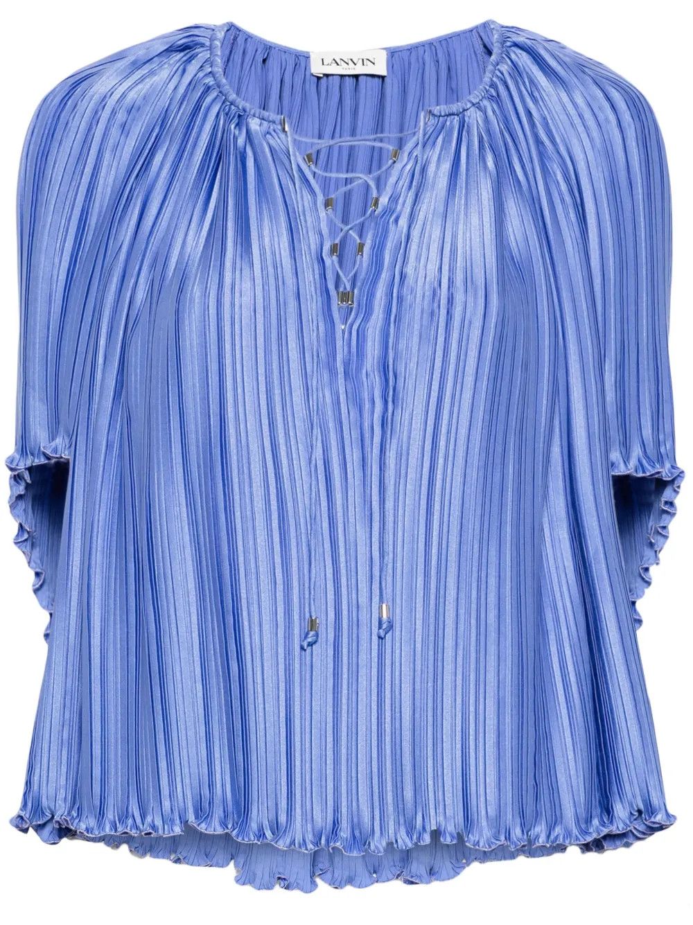 Lanvin o1y0326 Blouse in Sky Blue Size L / US 10 / IT 46 - 1 Thumbnail