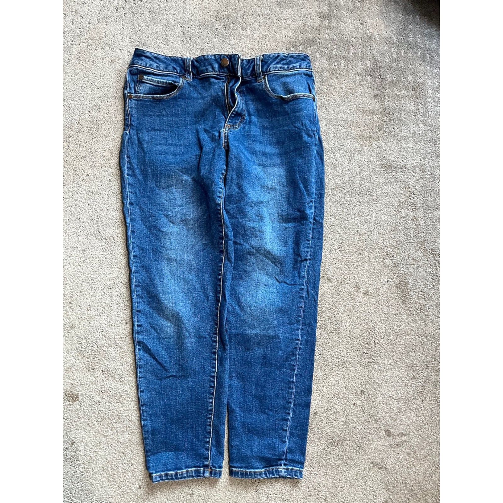 Vintage Tahari Jeans Skinny Kelly Classic Size 12/31 Dark Wash Denim Women’s Size 34" / US 12 / IT 48 - 3 Thumbnail