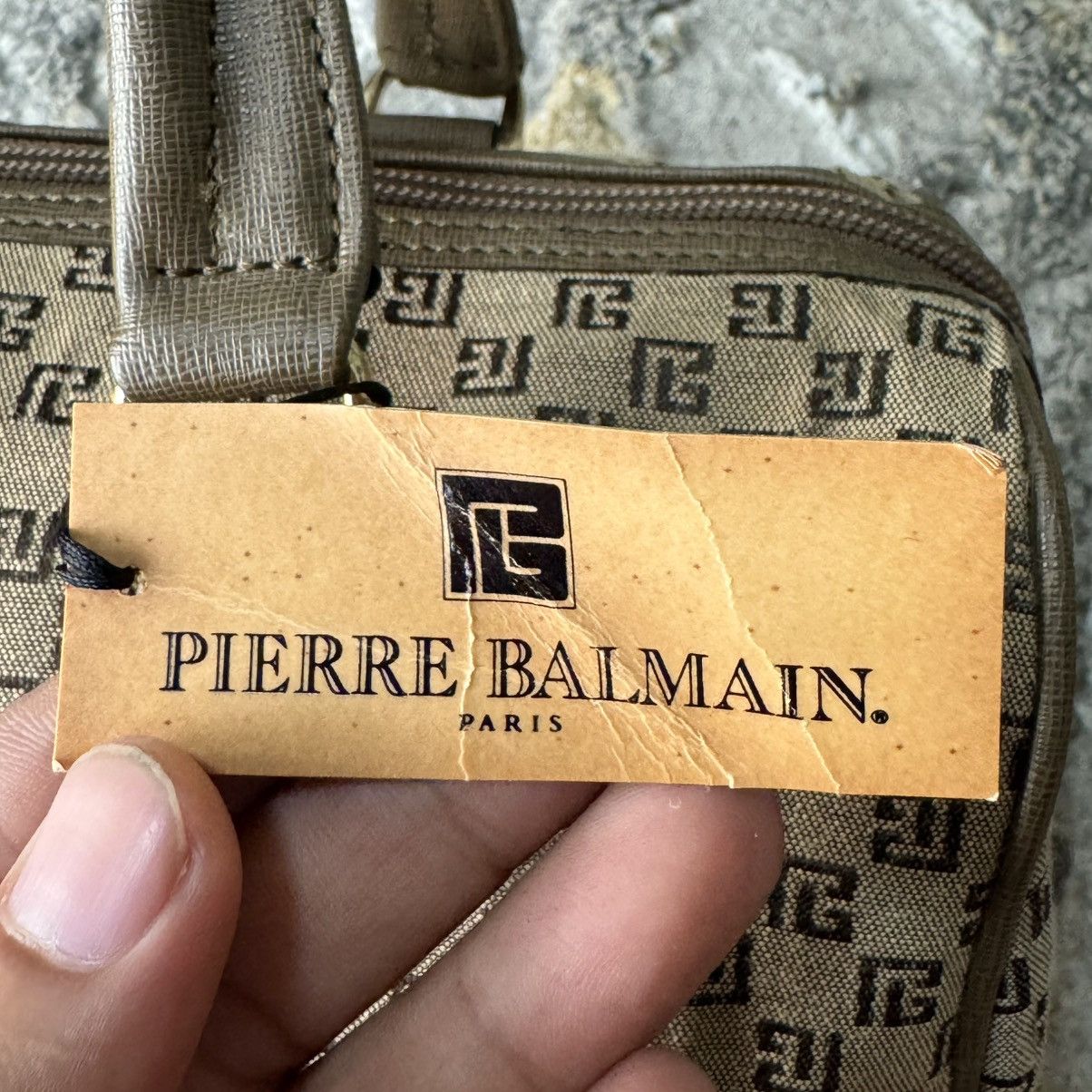 Pierre Balmain Vintage Pierre Balmain Boston Monogram Handbag Size ONE SIZE - 8 Thumbnail