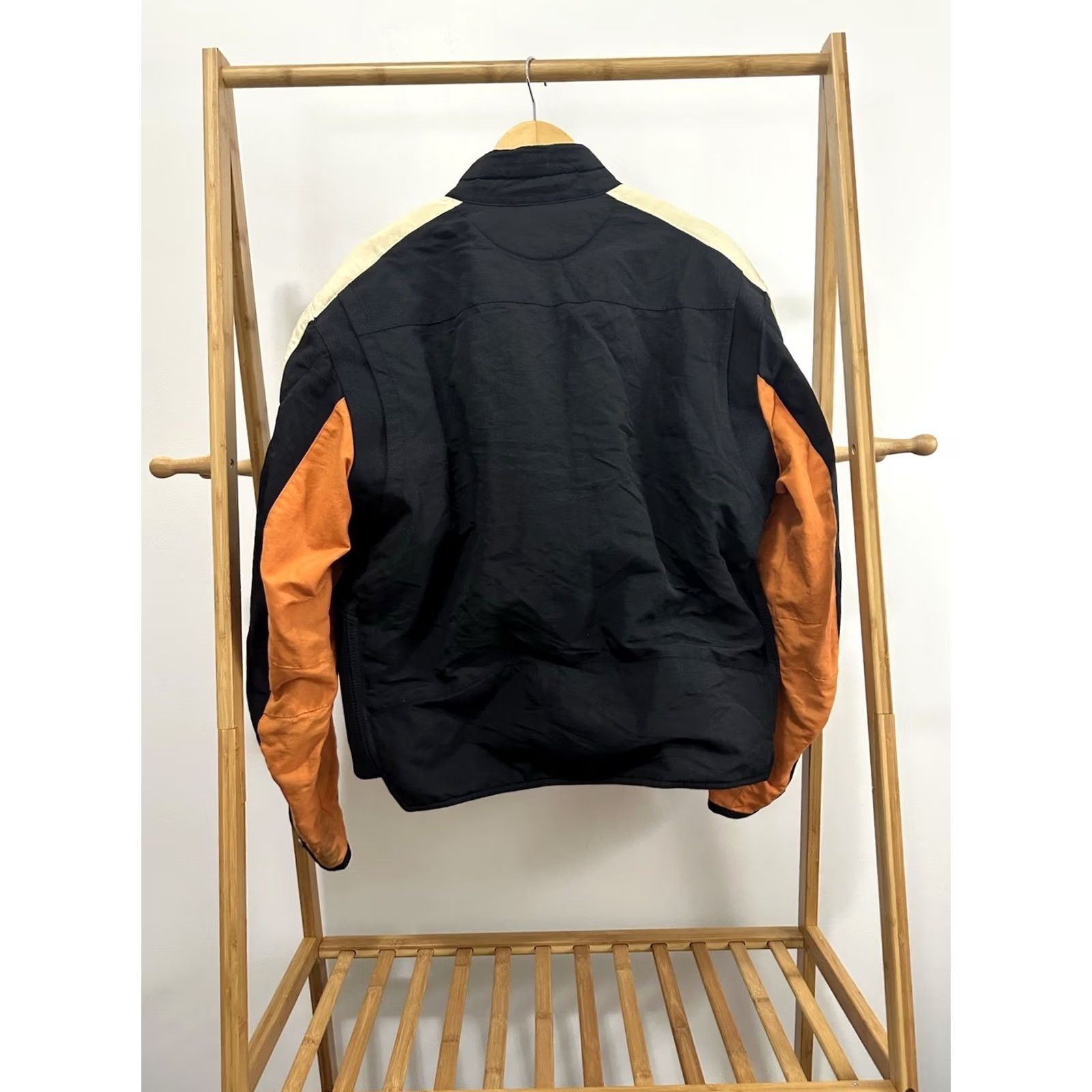 Harley Davidson VTG Harley-Davidson Men's Biker Motorcycle Nylon Orange Black Jacket XL Bomber Riding Team Size US XL / EU 56 / 4 - 2 Thumbnail
