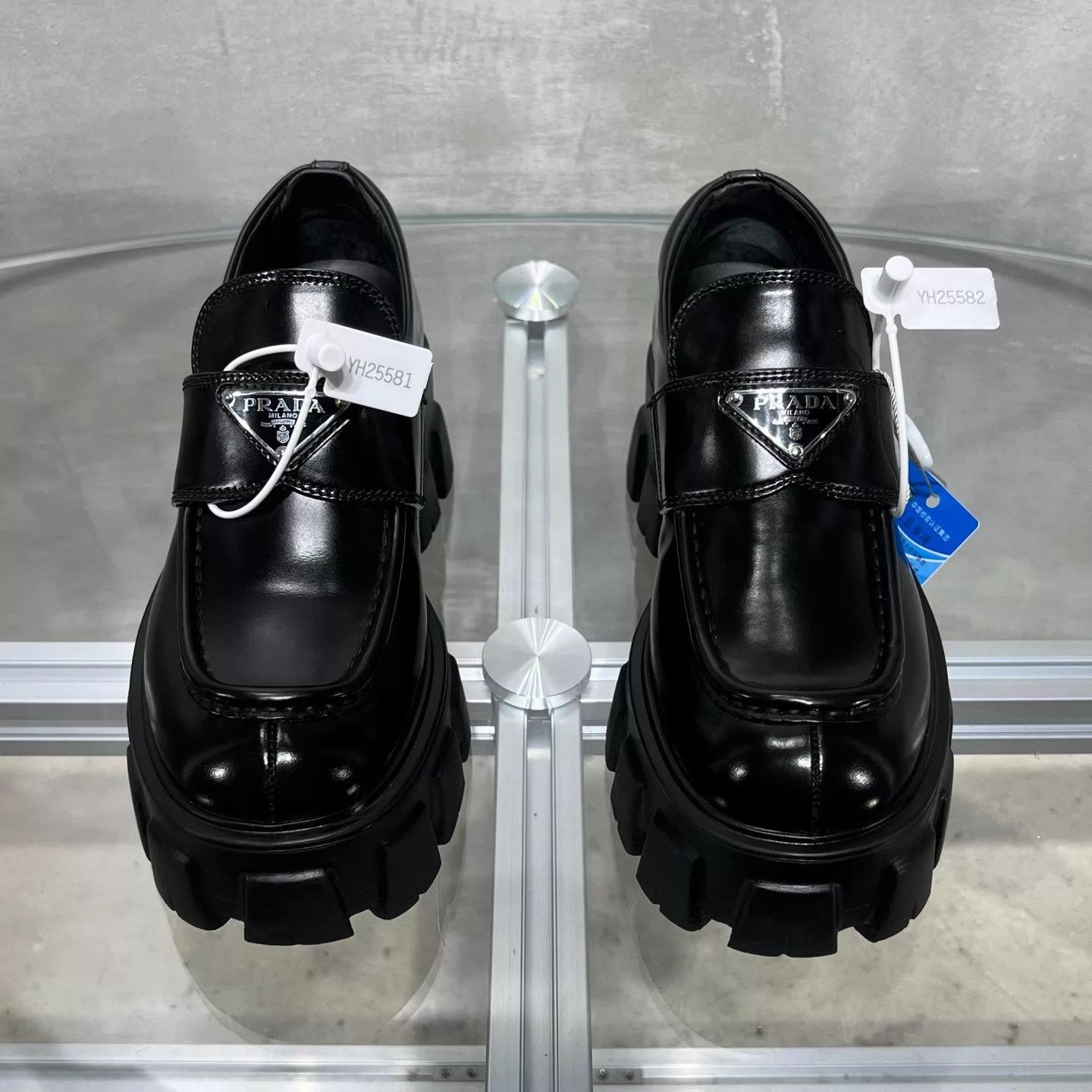 Prada Prada Black Platform Loafers Size 36 YH25581 Size US 5.5 / IT 35.5 - 1 Thumbnail