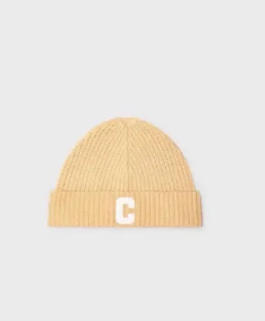 Celine o1w1db10525 Size :OS / 2A14V4 Cashmere/Wool Beanie in Yellow Size ONE SIZE - 2 Thumbnail