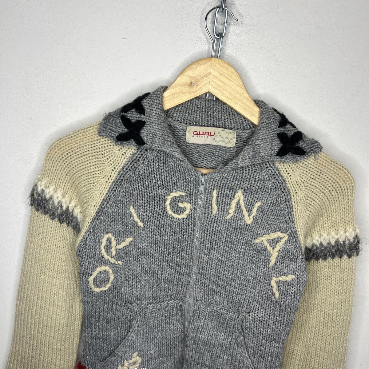 Affliction Vintage Y2K Opium Grunge Heavy Chunky Guru Knit Sweater 90s Size S / US 4 / IT 40 - 5 Thumbnail