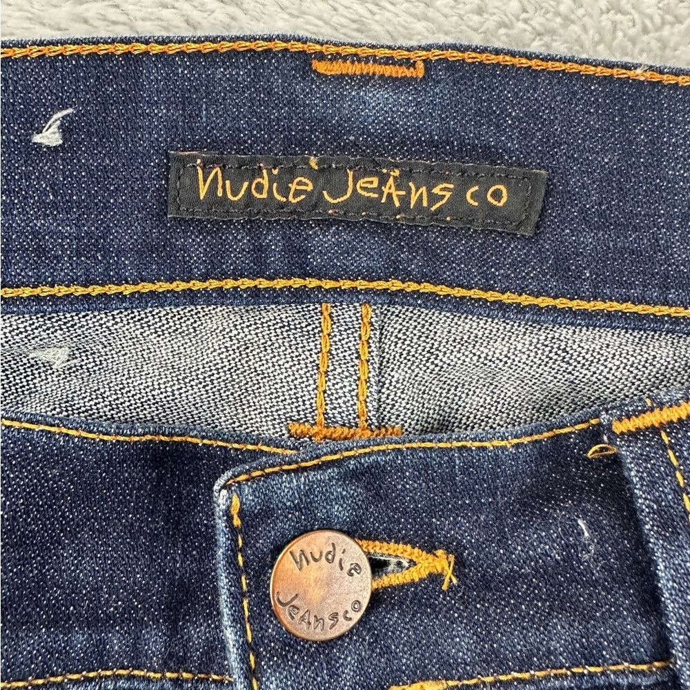 Nudie Jeans Nudie Jeans Co Dark Blue Denim thin Finn Dry Tight Pants Me Size US 32 / EU 48 - 6 Thumbnail